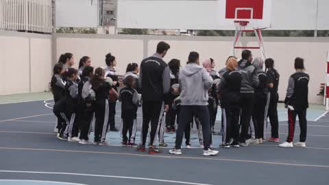 Basketball Training In Gaza