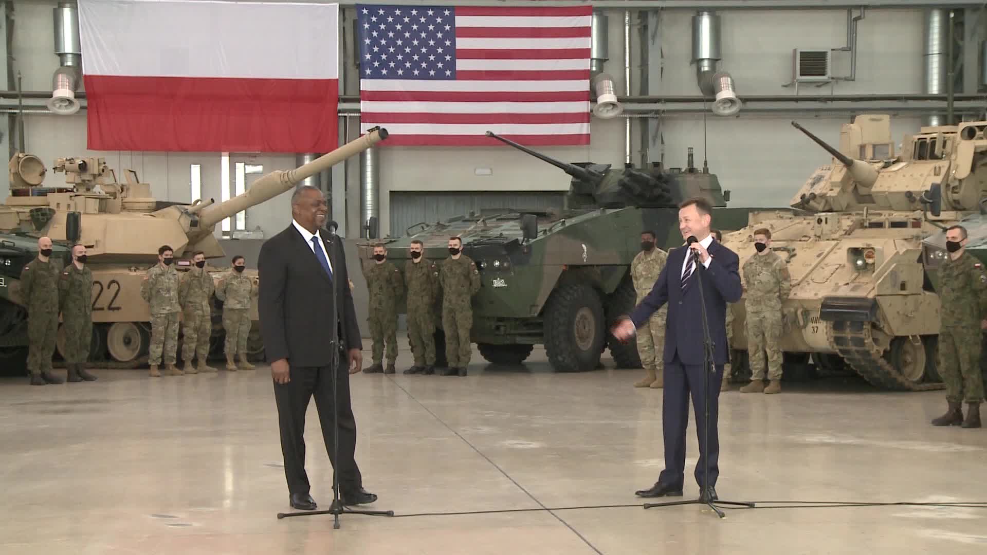 Lloyd Austin, U.S. Secretary of Defence visits Poland