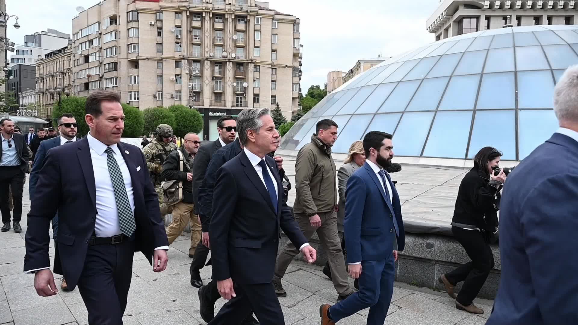 US Secretary of State Antony Blinken visits Kyiv, amid Russia's invasion of Ukraine