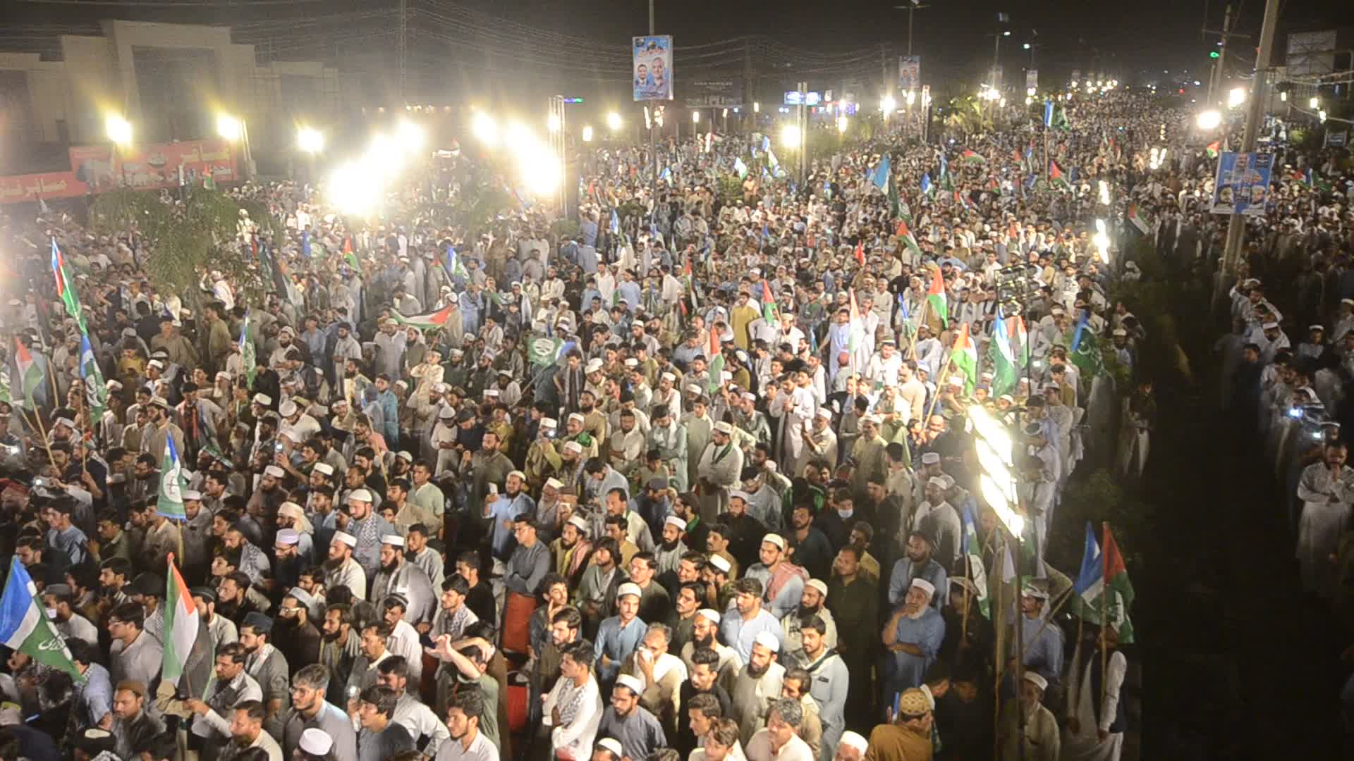Pakistan's Jamaat-e-Islami party rally in solidarity with the Palestinian people, in Peshawar