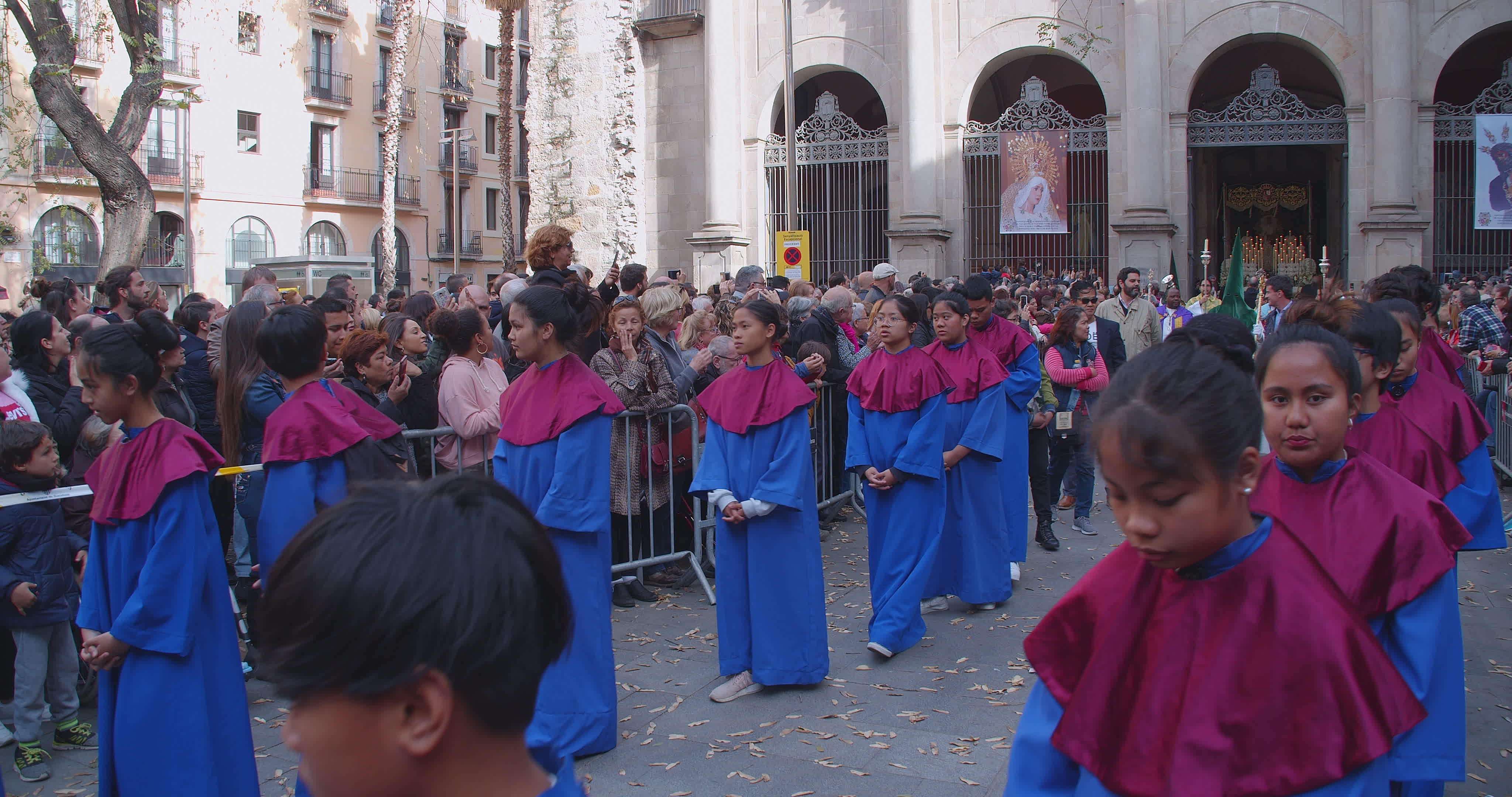 Good Friday Procession In Barcelona