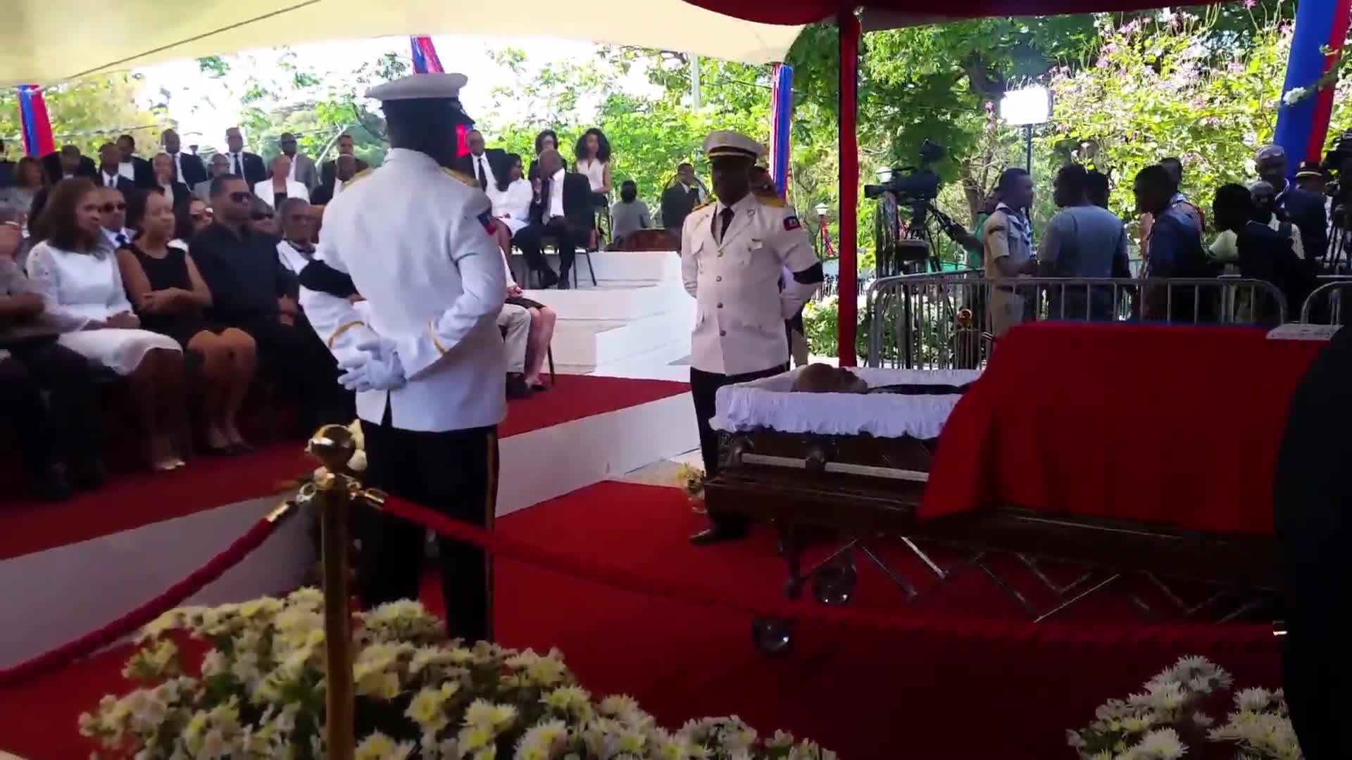 Thousands gather to mourn former Haitian president Preval