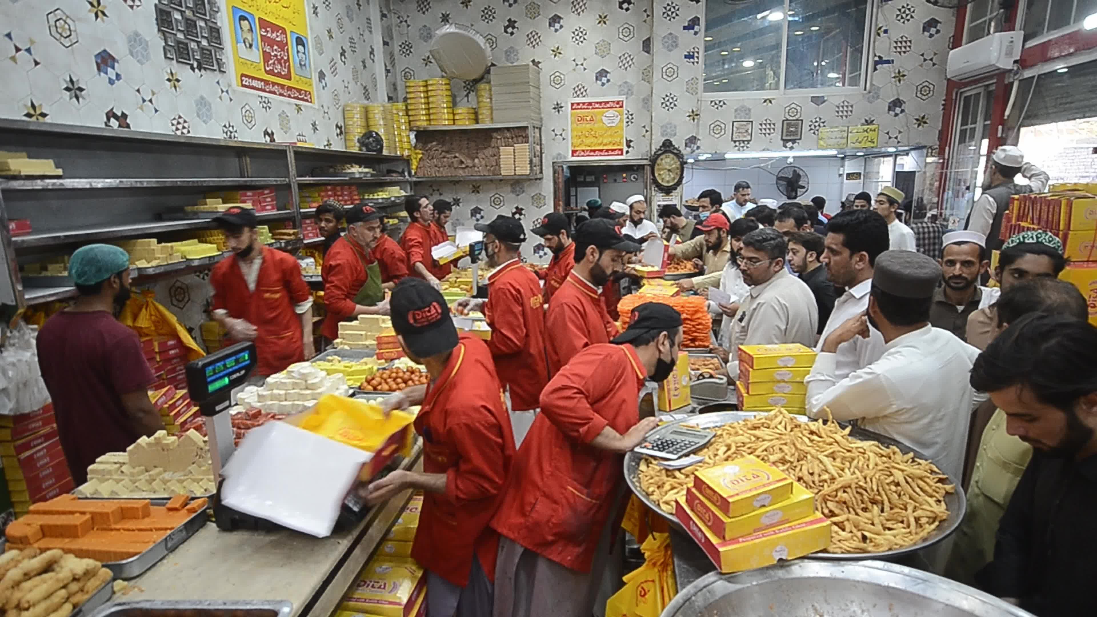 Sweets sales ahead of Eid al-Fitr in Pakistan 