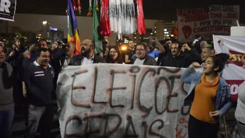 Demonstrators Protest As Alleged Taping Of Temer Fuels Resignation