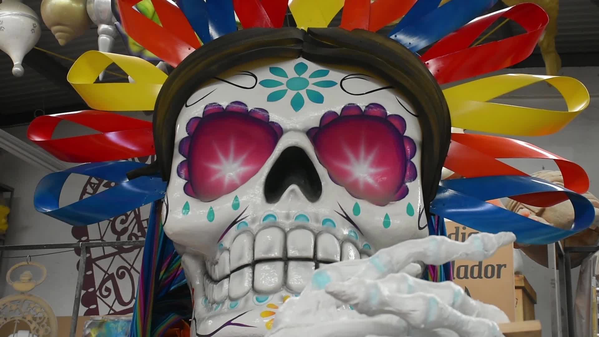 The Dead Parade preparation in Mexico city