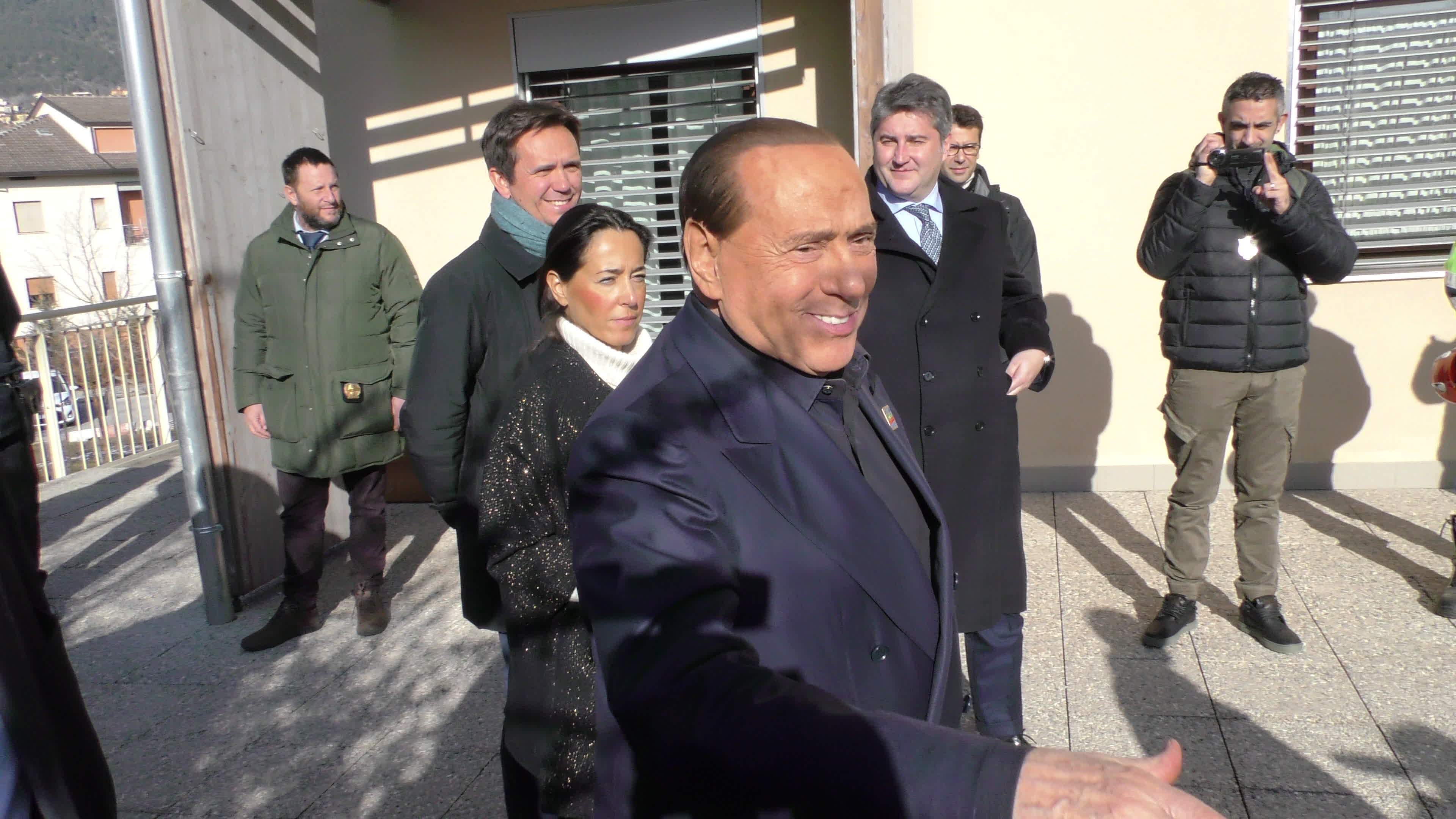 Silvio Berlusconi Visits L'Aquila