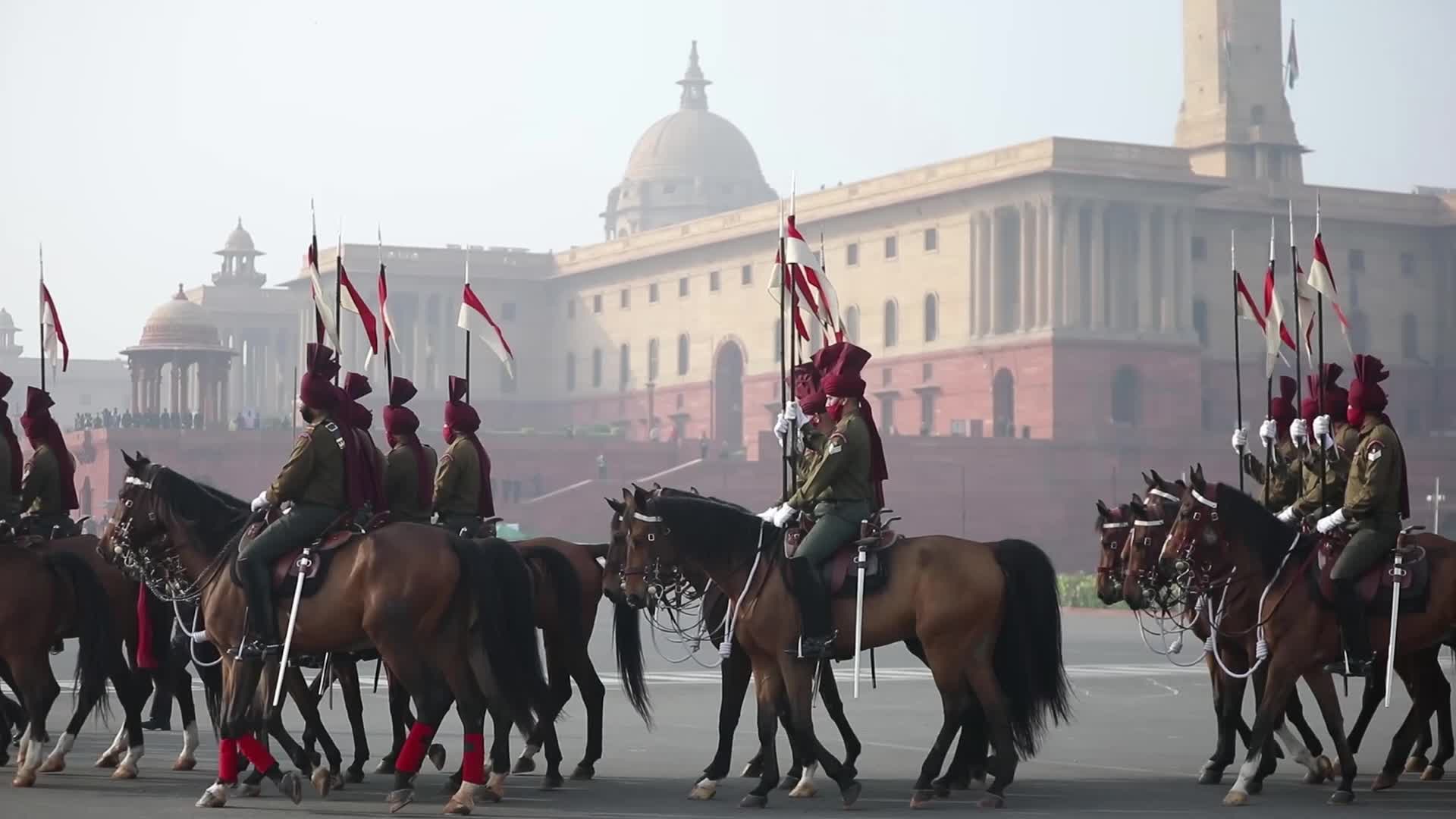 Rehearsals For Beating Retreat Ceremony For Republic Day 2022