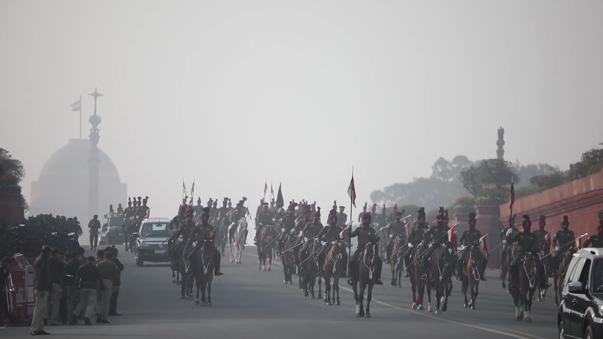 Rehearsals For Beating Retreat Ceremony For Republic Day 2022