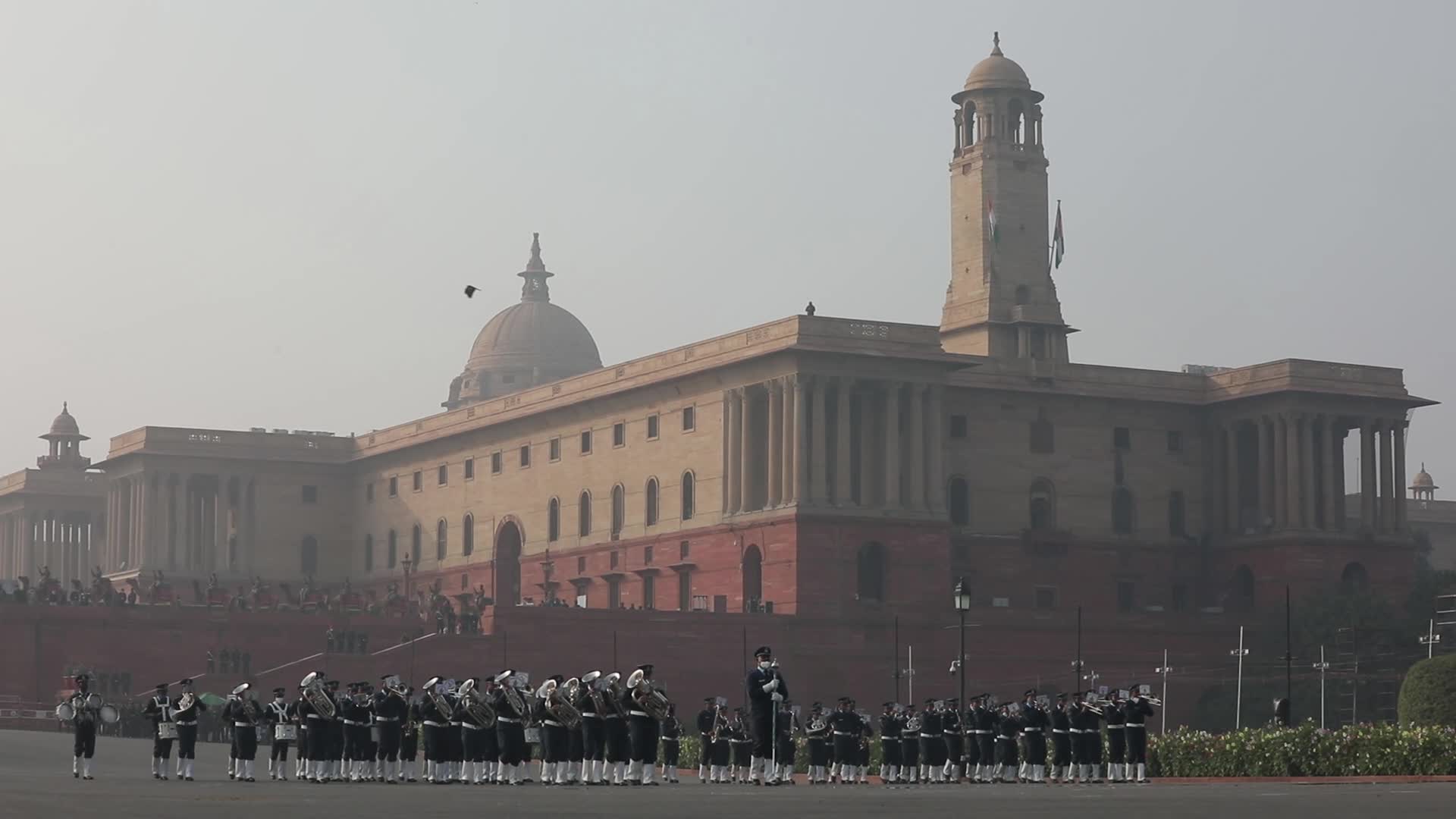 Rehearsals For Beating Retreat Ceremony For Republic Day 2022