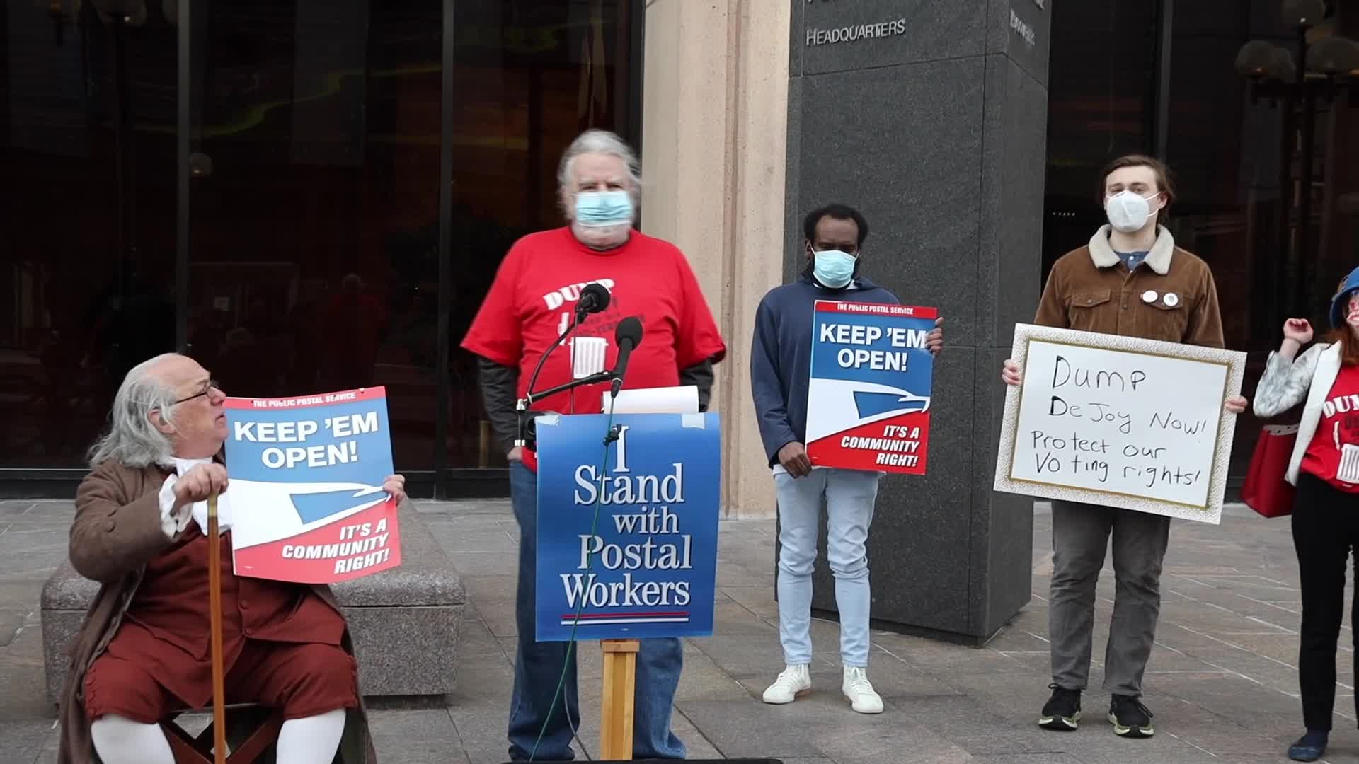 Demonstration at USPS Headquarters