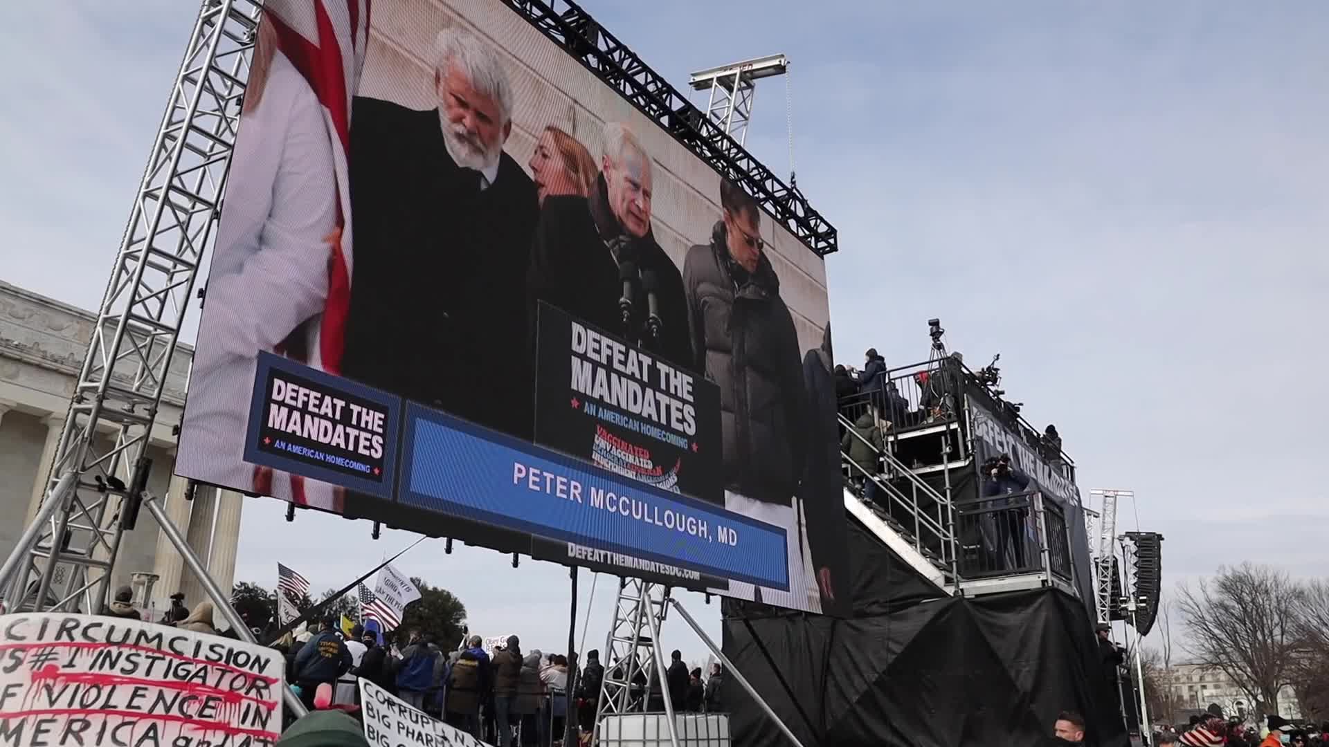Anti-vaccine mandate rally in Washington, D.C.