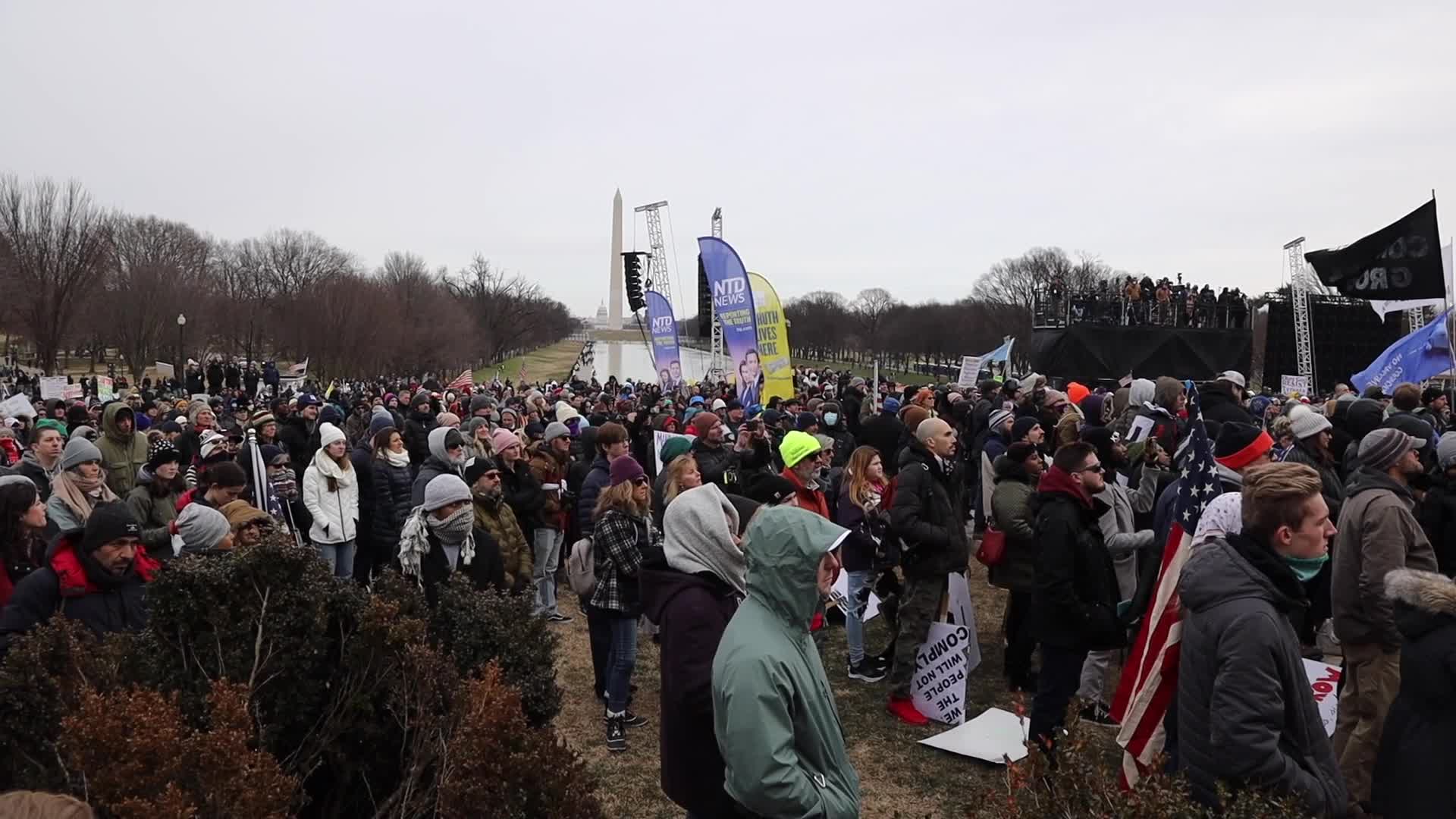 Anti-vaccine mandate rally in Washington, D.C.
