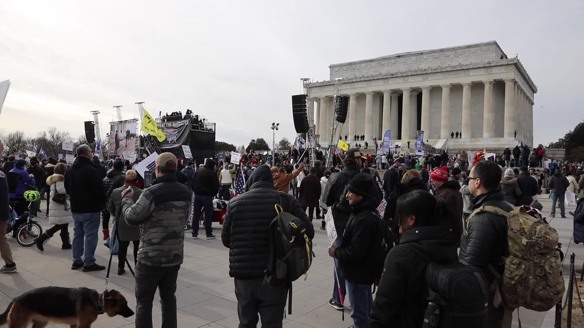 Anti-vaccine mandate rally in Washington, D.C.