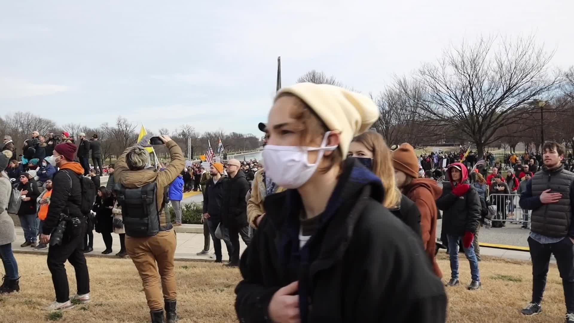 Anti-vaccine mandate rally in Washington, D.C.