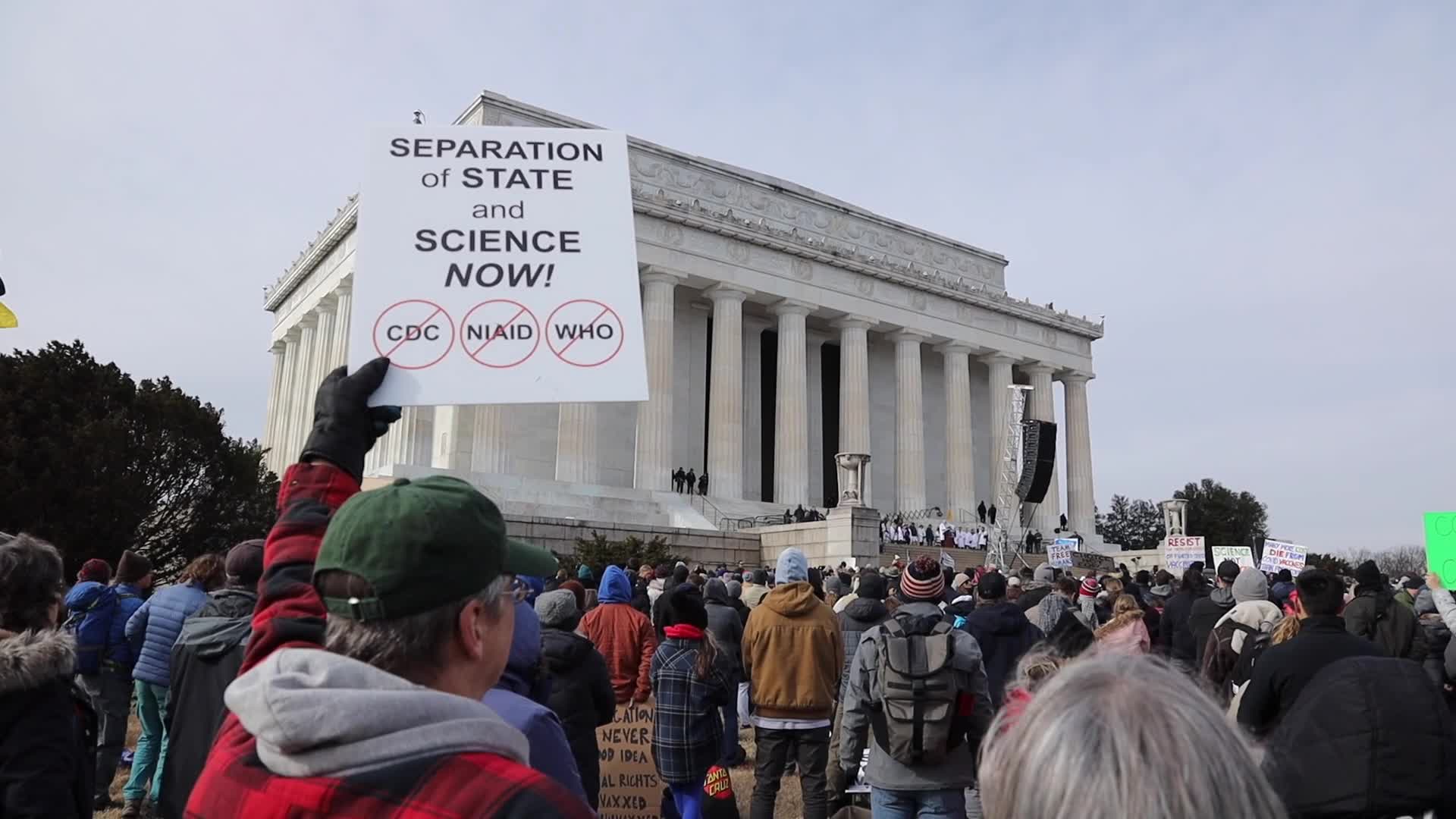 Anti-vaccine mandate rally in Washington, D.C.