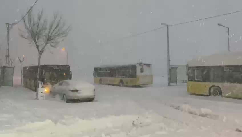 Heavy snowfall in Turkey