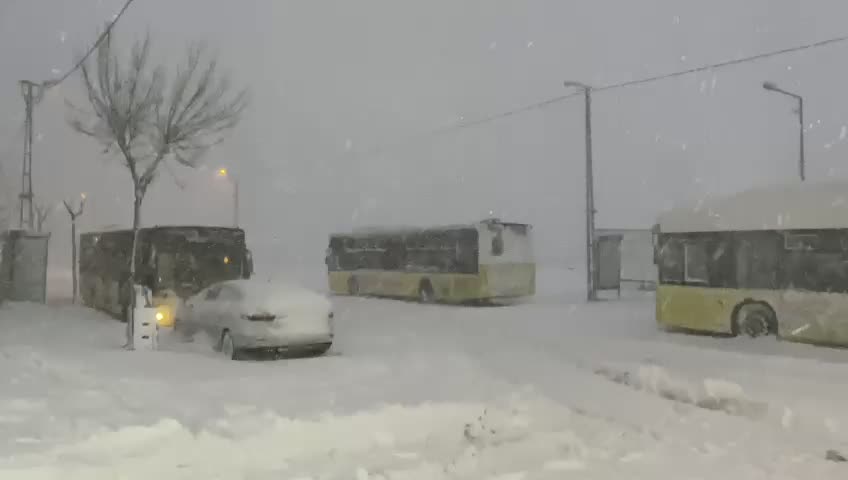 Heavy snowfall in Turkey