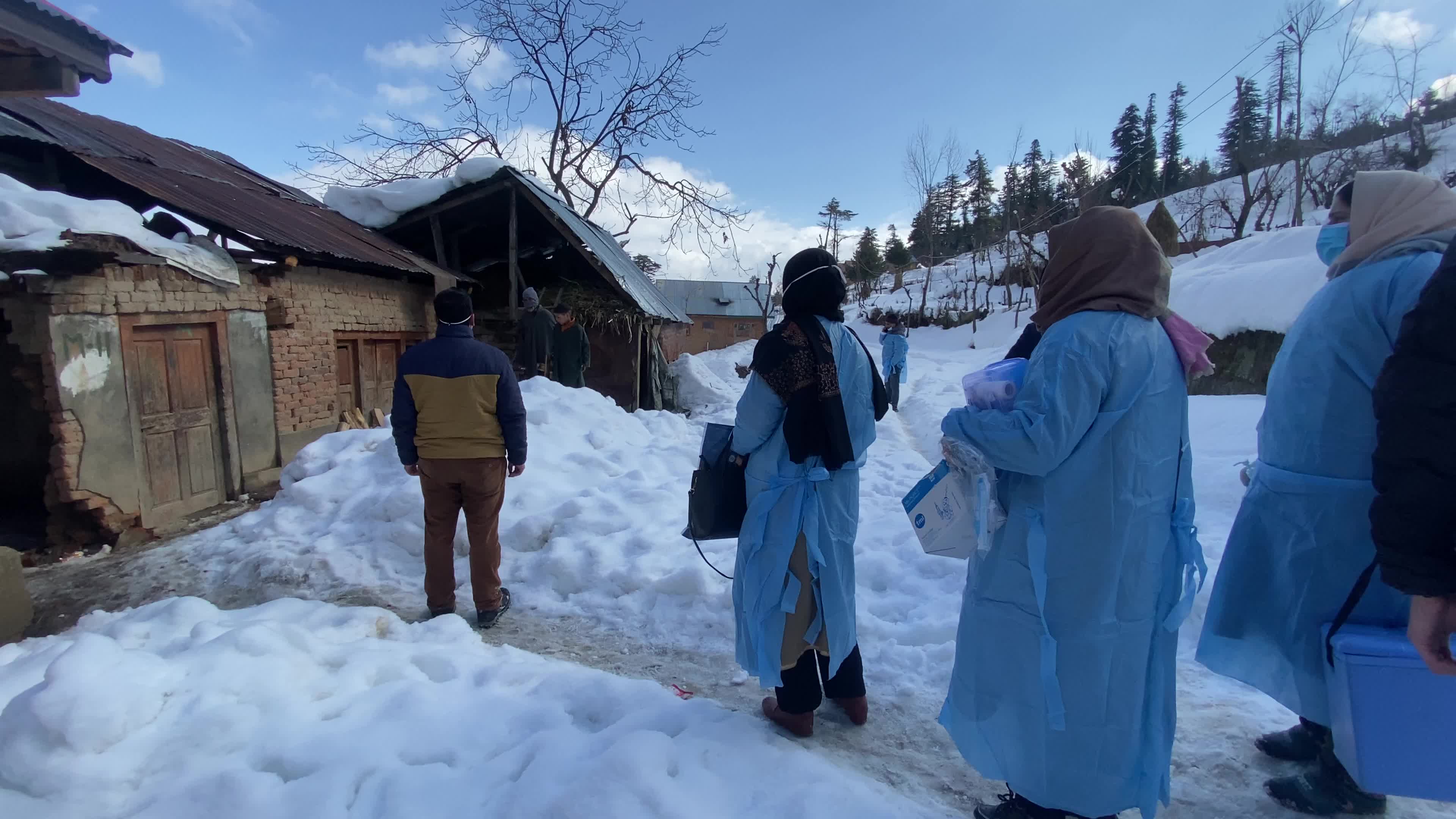 Covid-19 Vaccination Drive In Snowy Mountains 