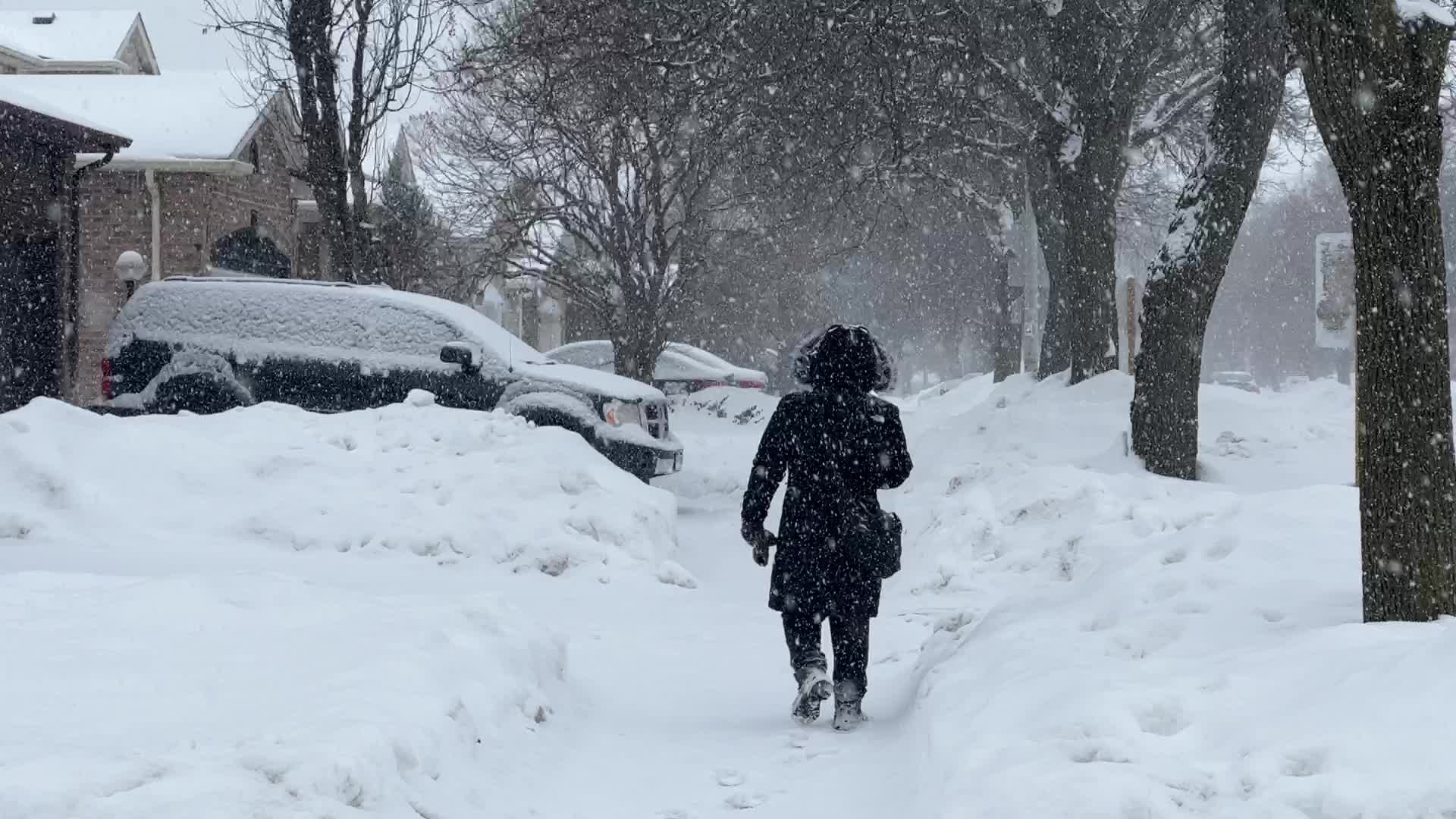 Toronto gets hit by winter snowstorm