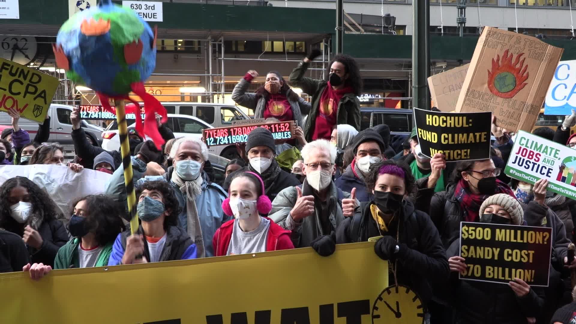 NYC: Climate activists rally in front of Governor Kathy Hochul's office