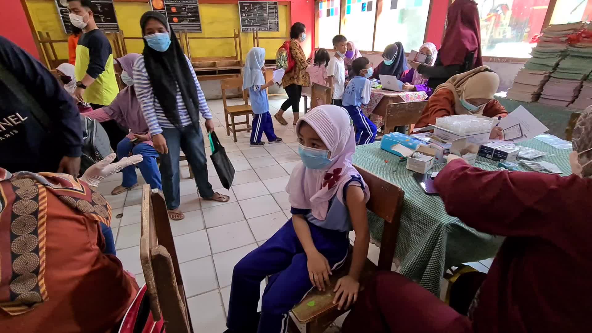 Coronavirus Vaccination For Children In Indonesia