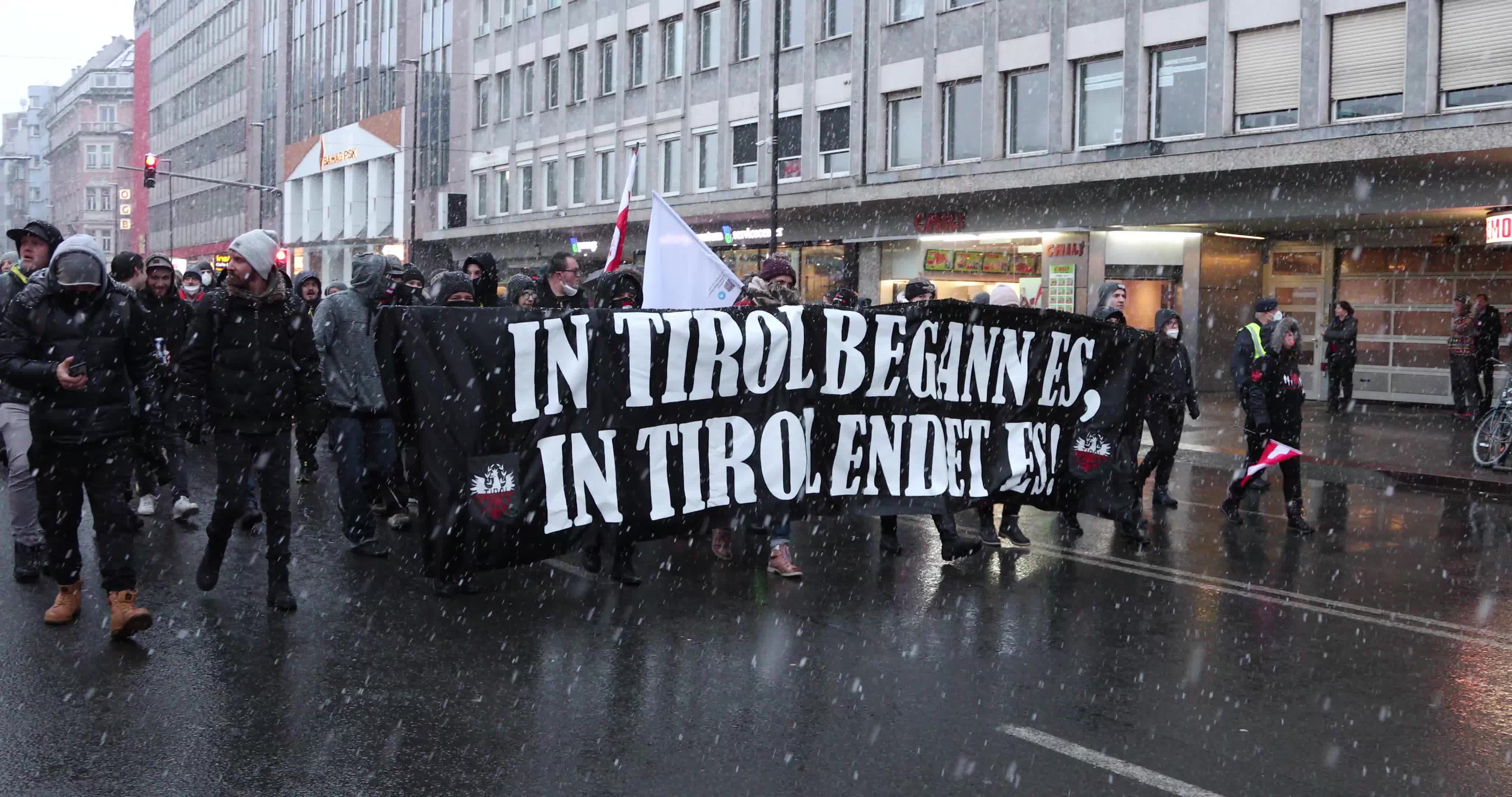 Protest Against The Mandatory Vaccination In Inssbruck, Austria