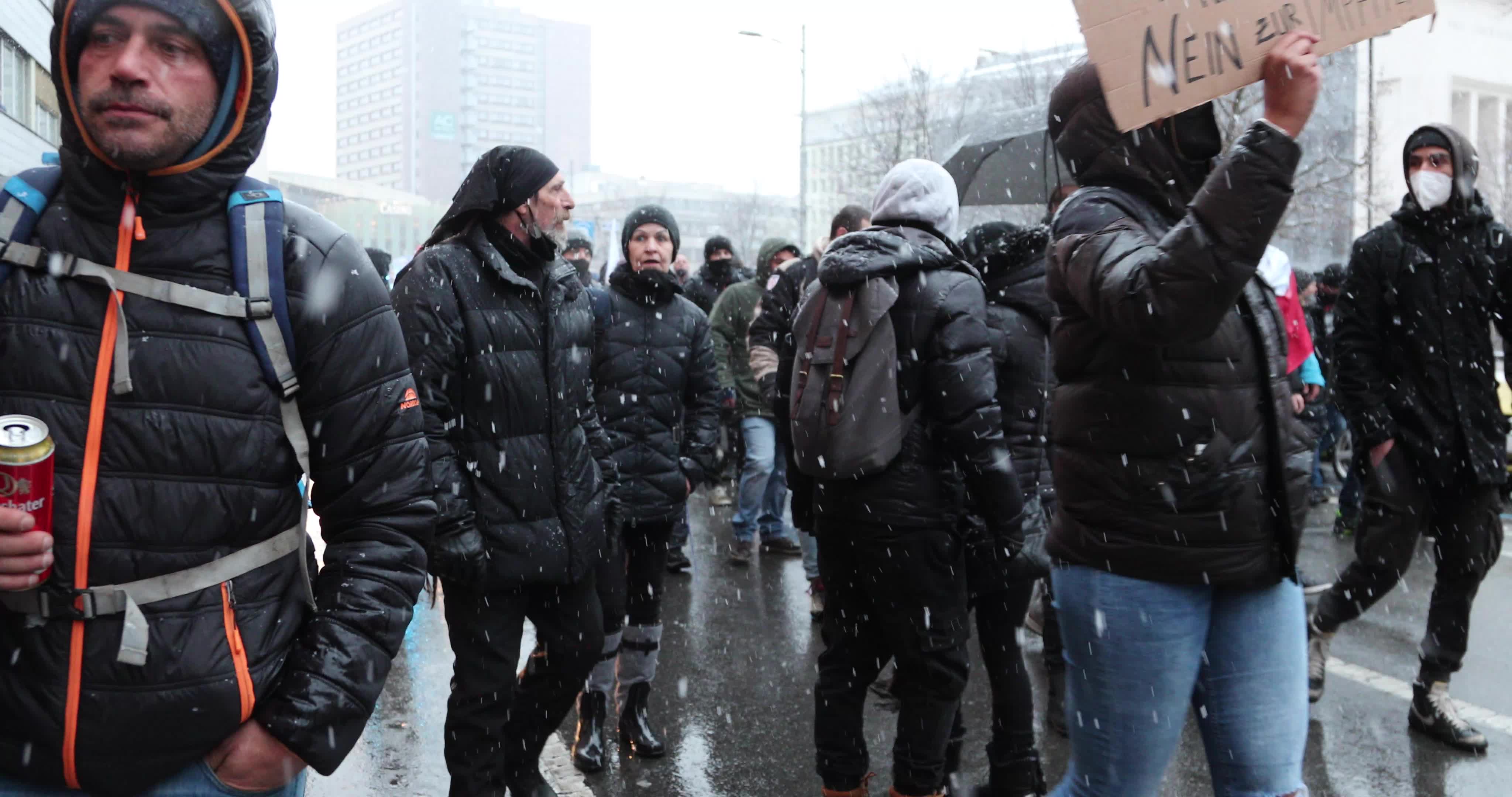 Protest Against The Mandatory Vaccination In Inssbruck, Austria