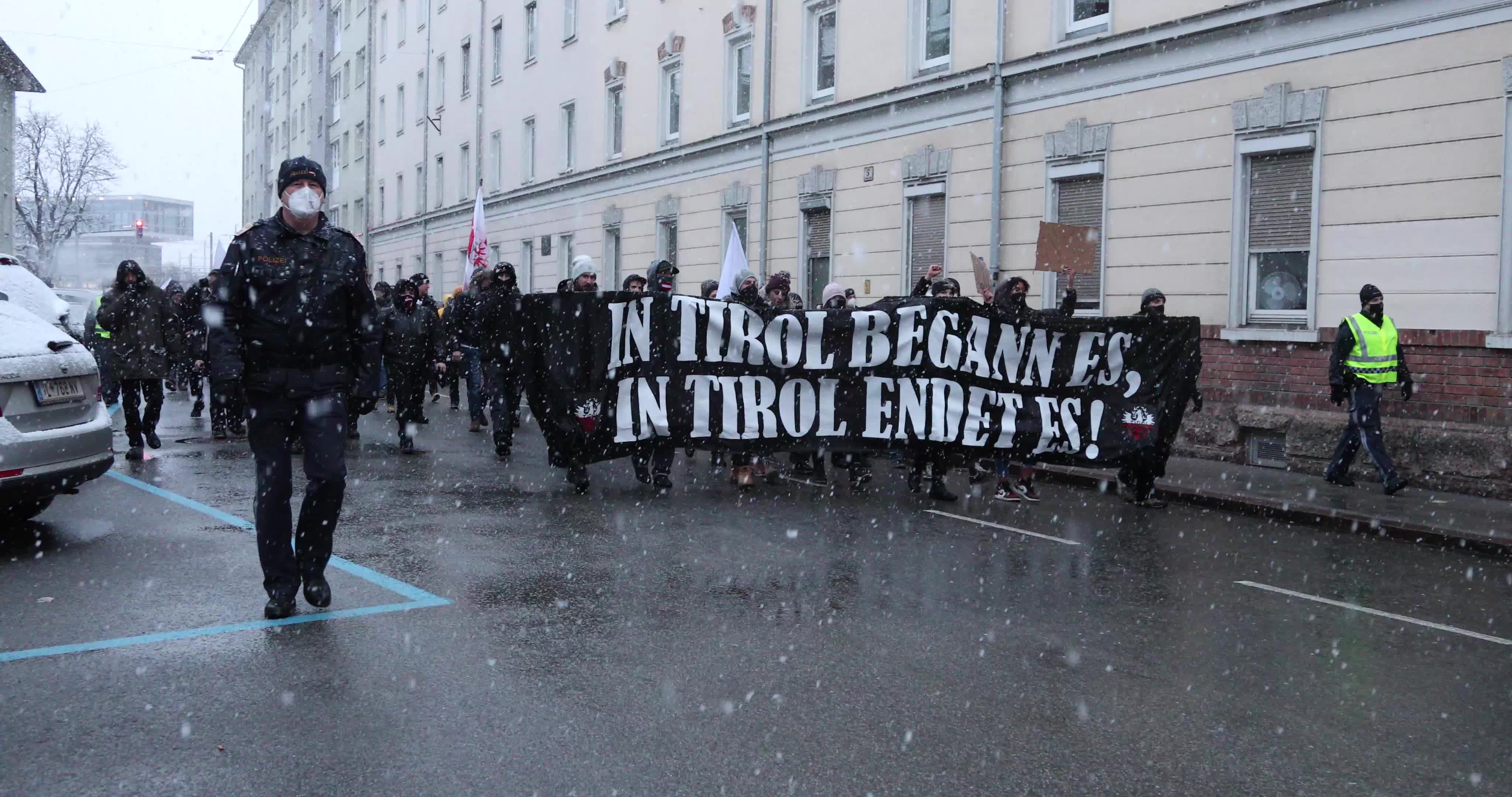 Protest Against The Mandatory Vaccination In Inssbruck, Austria