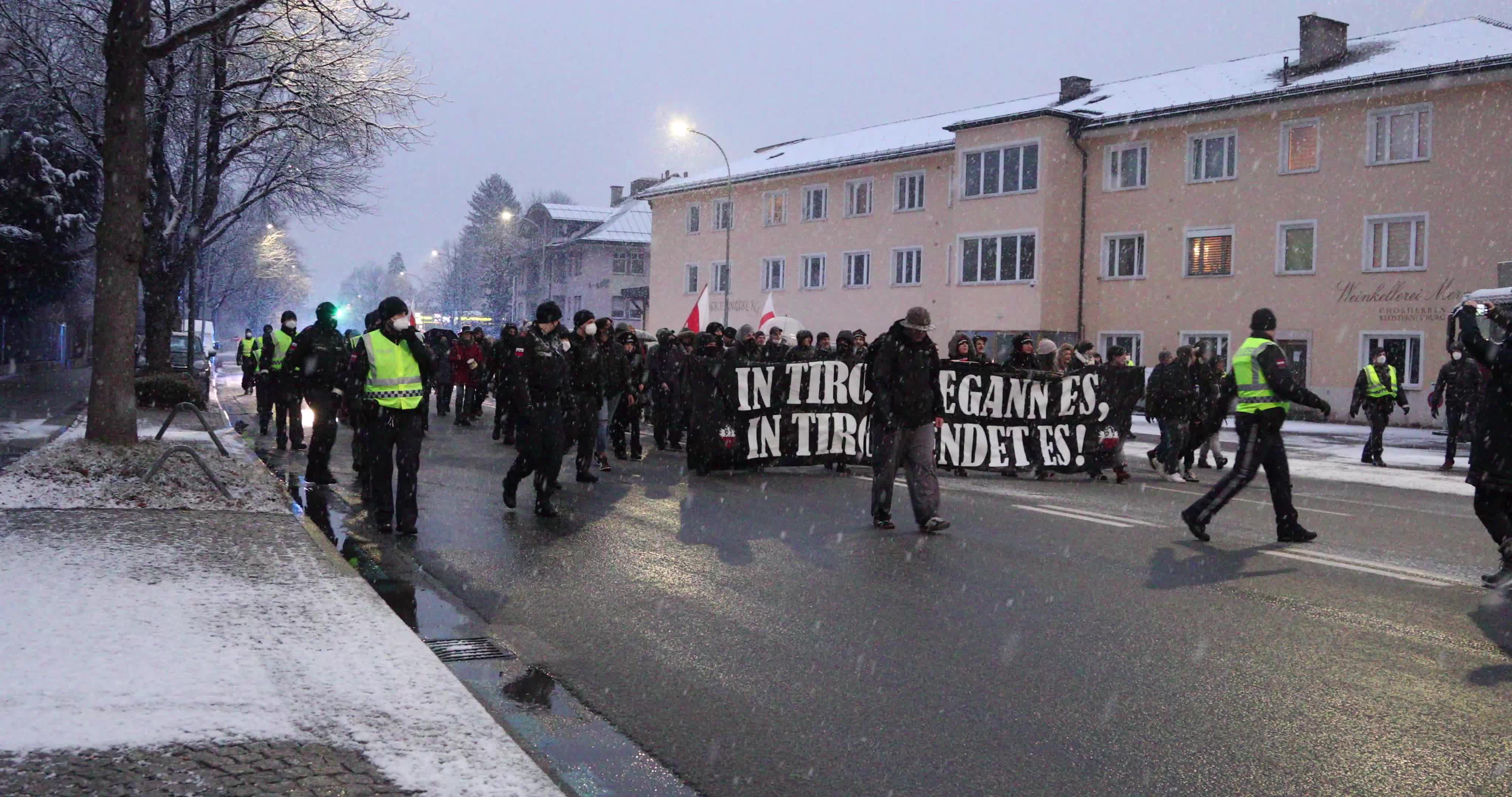Protest Against The Mandatory Vaccination In Inssbruck, Austria