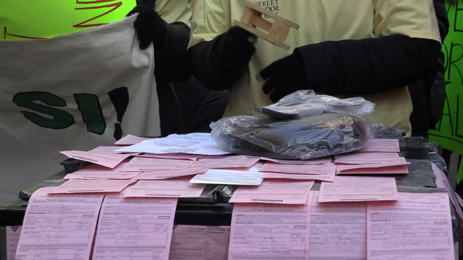 NYC: Street Vendor march calling for right to participate in formal economy, against fines