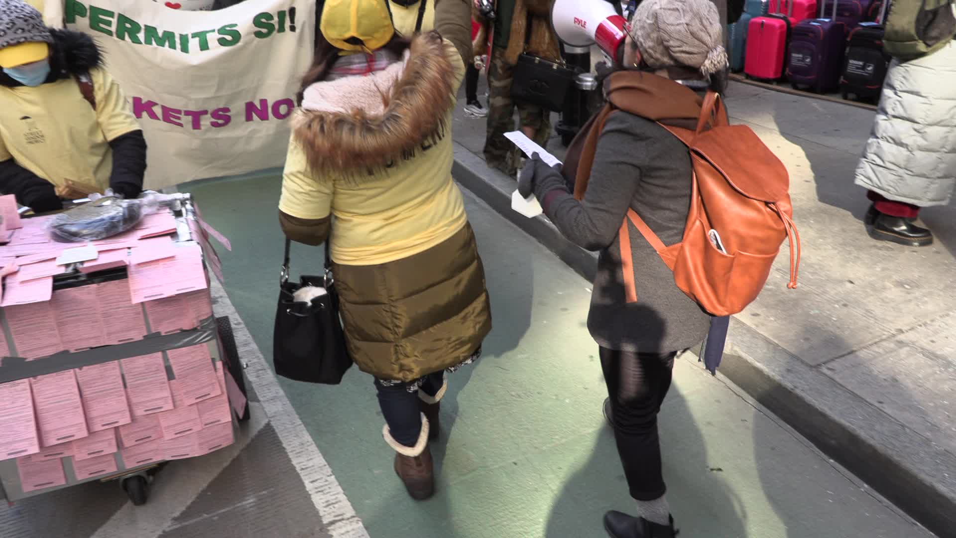 NYC: Street Vendor march calling for right to participate in formal economy, against fines