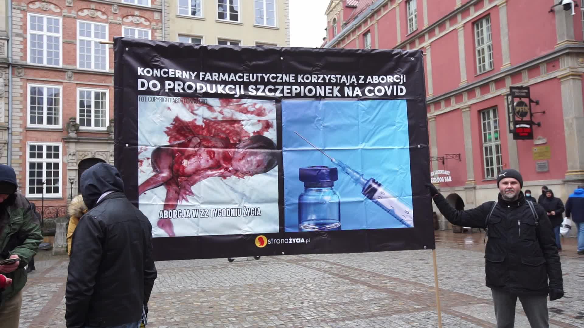 Stop Sanitary Segregation Rally In Gdansk, Poland