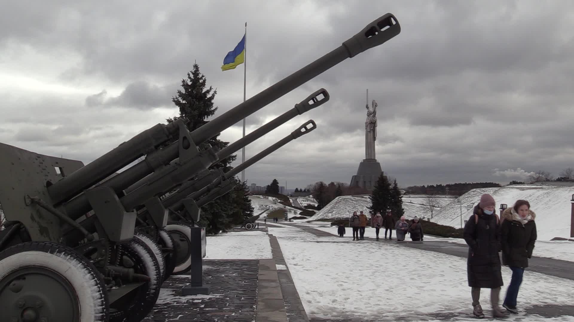 Daily life in Ukraine amid Russia border tensions.