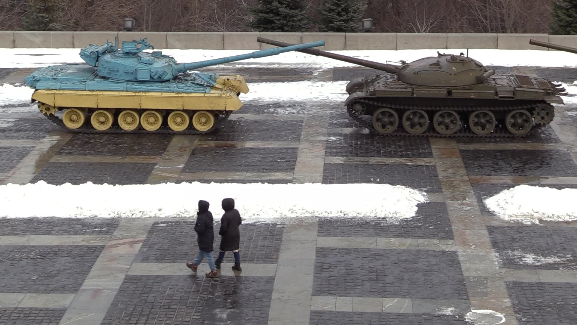 Daily life in Ukraine amid Russia border tensions.
