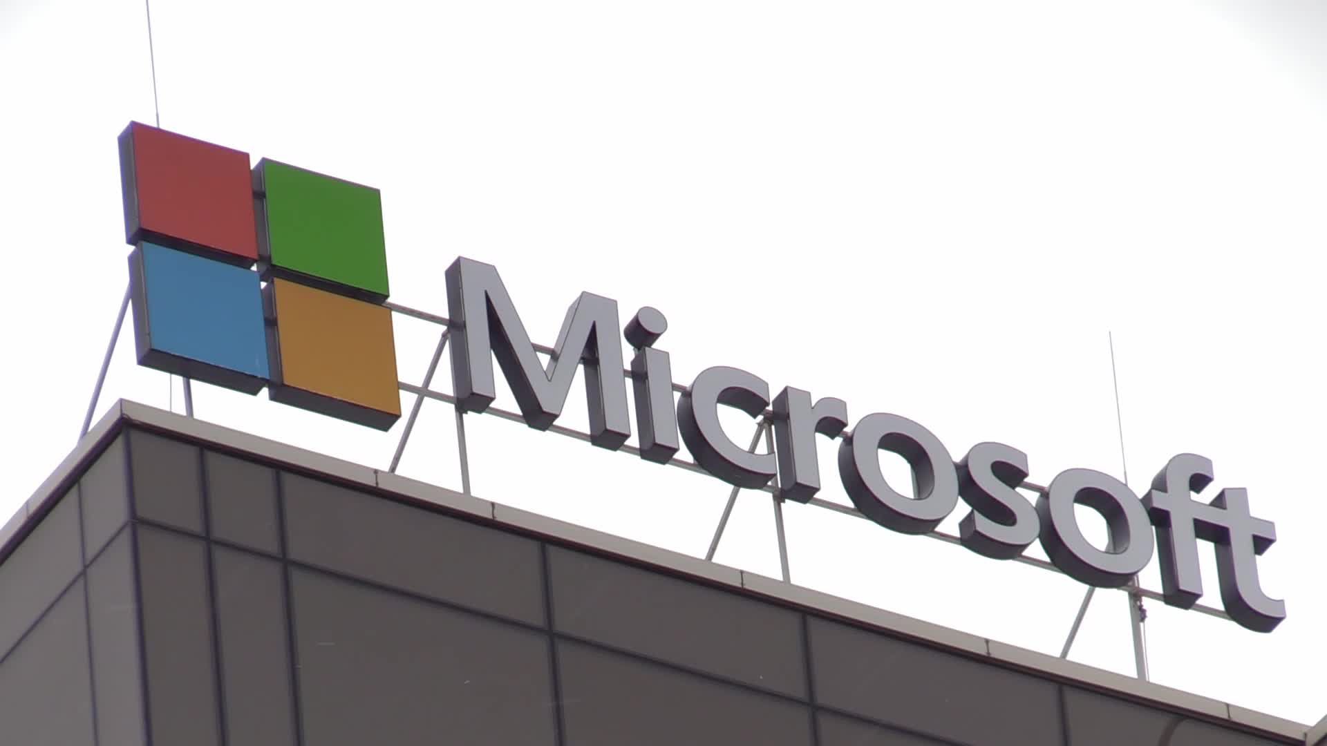 Microsoft logo in Ukraine