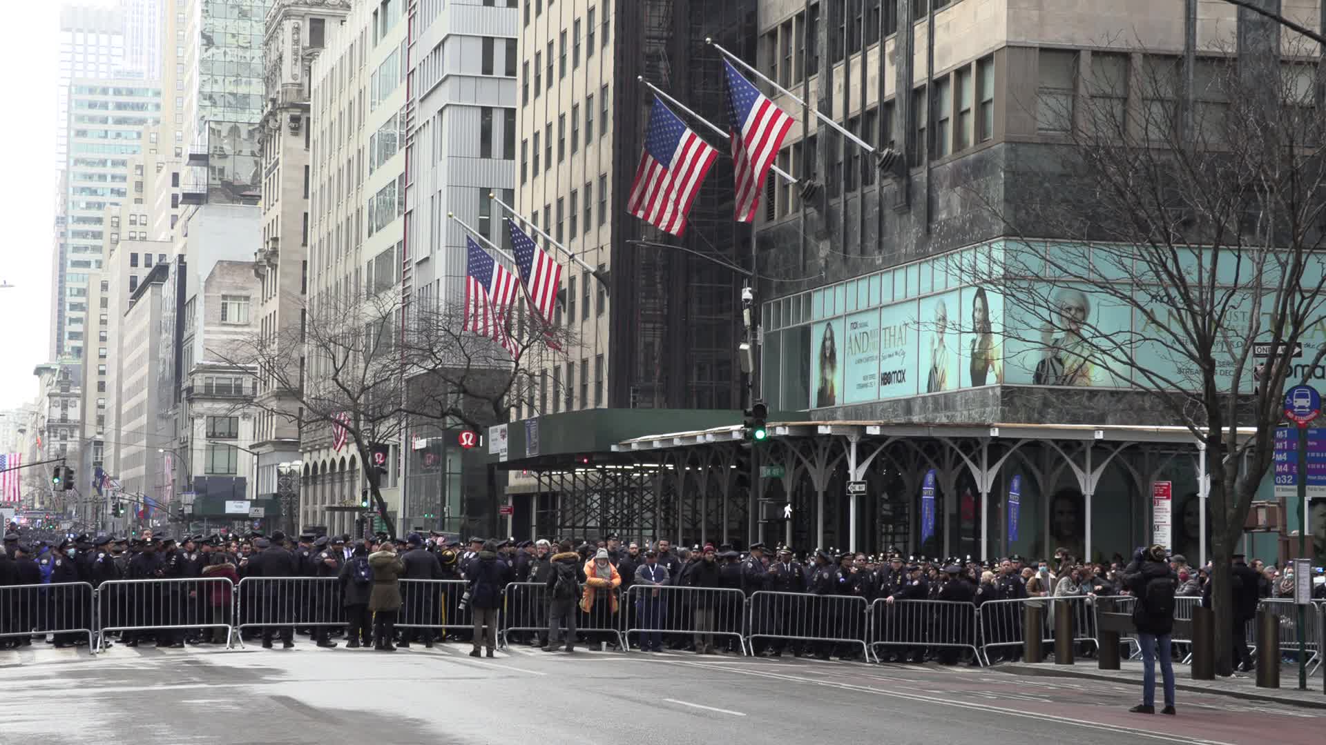 NYC: Funeral NYPD Wilbert Mora