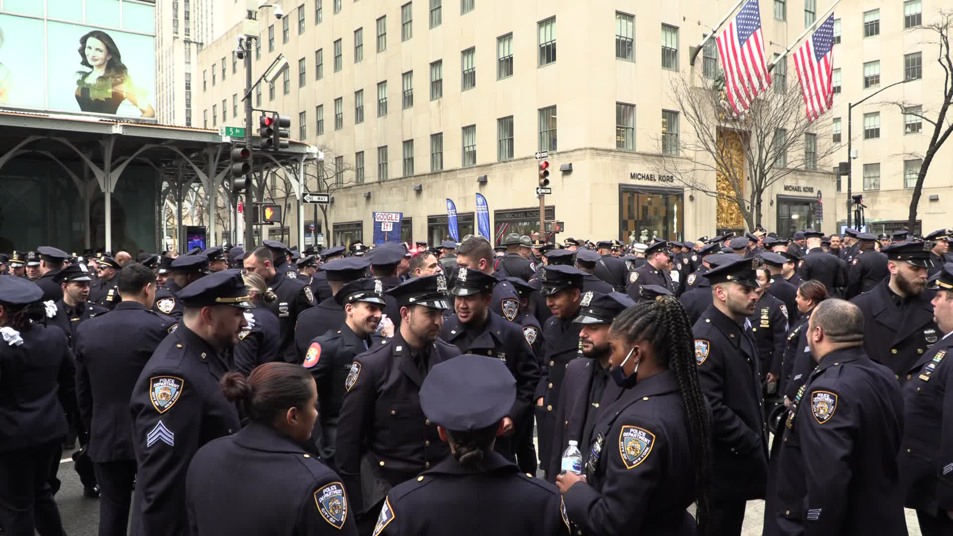 NYC: Funeral NYPD Wilbert Mora