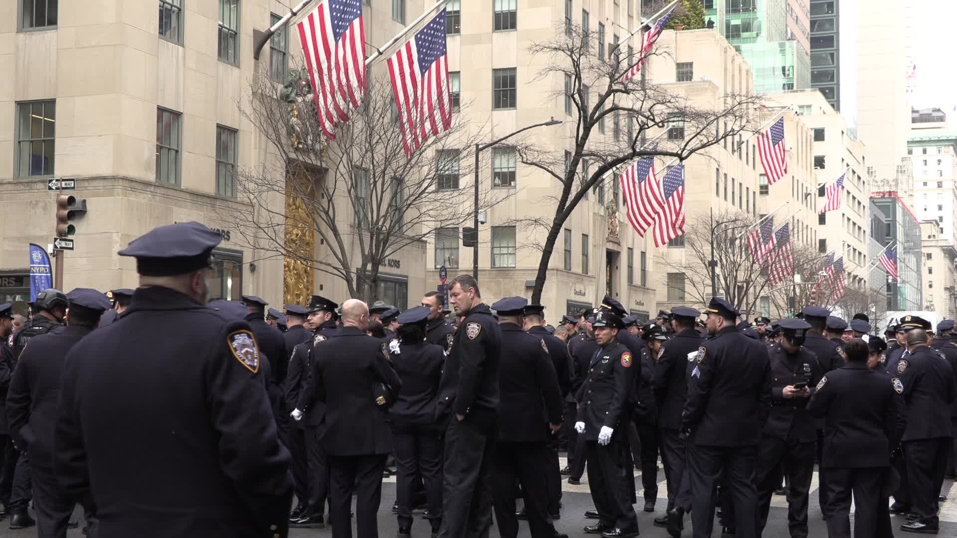 NYC: Funeral NYPD Wilbert Mora