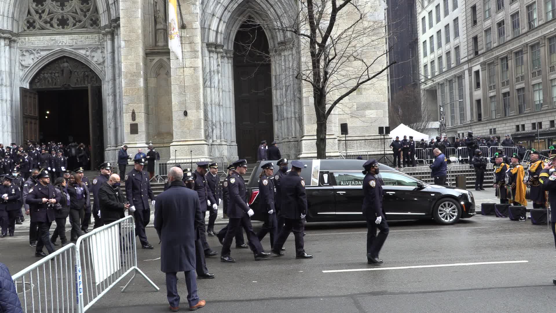 NYC: Funeral NYPD Wilbert Mora