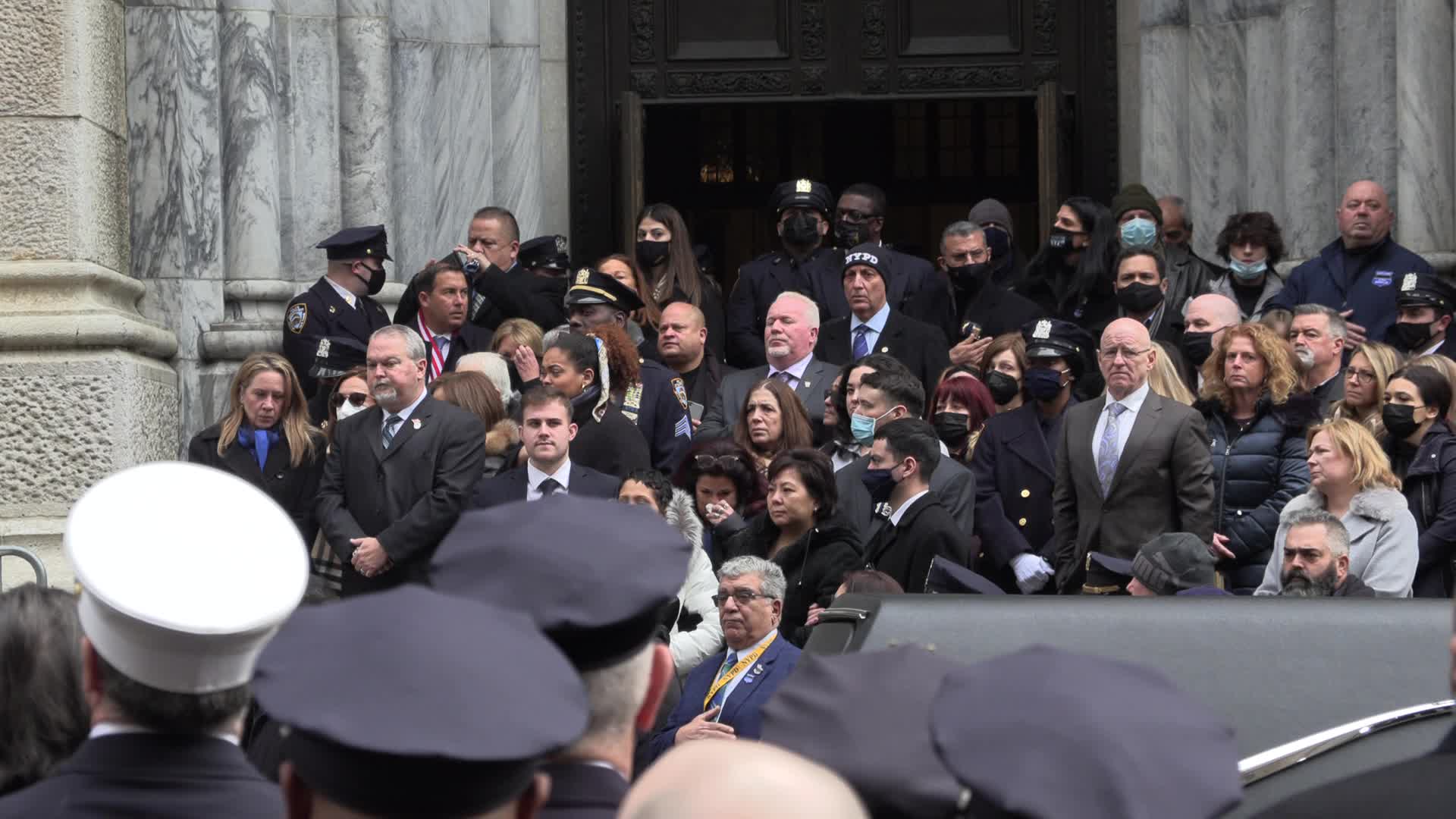 NYC: Funeral NYPD Wilbert Mora