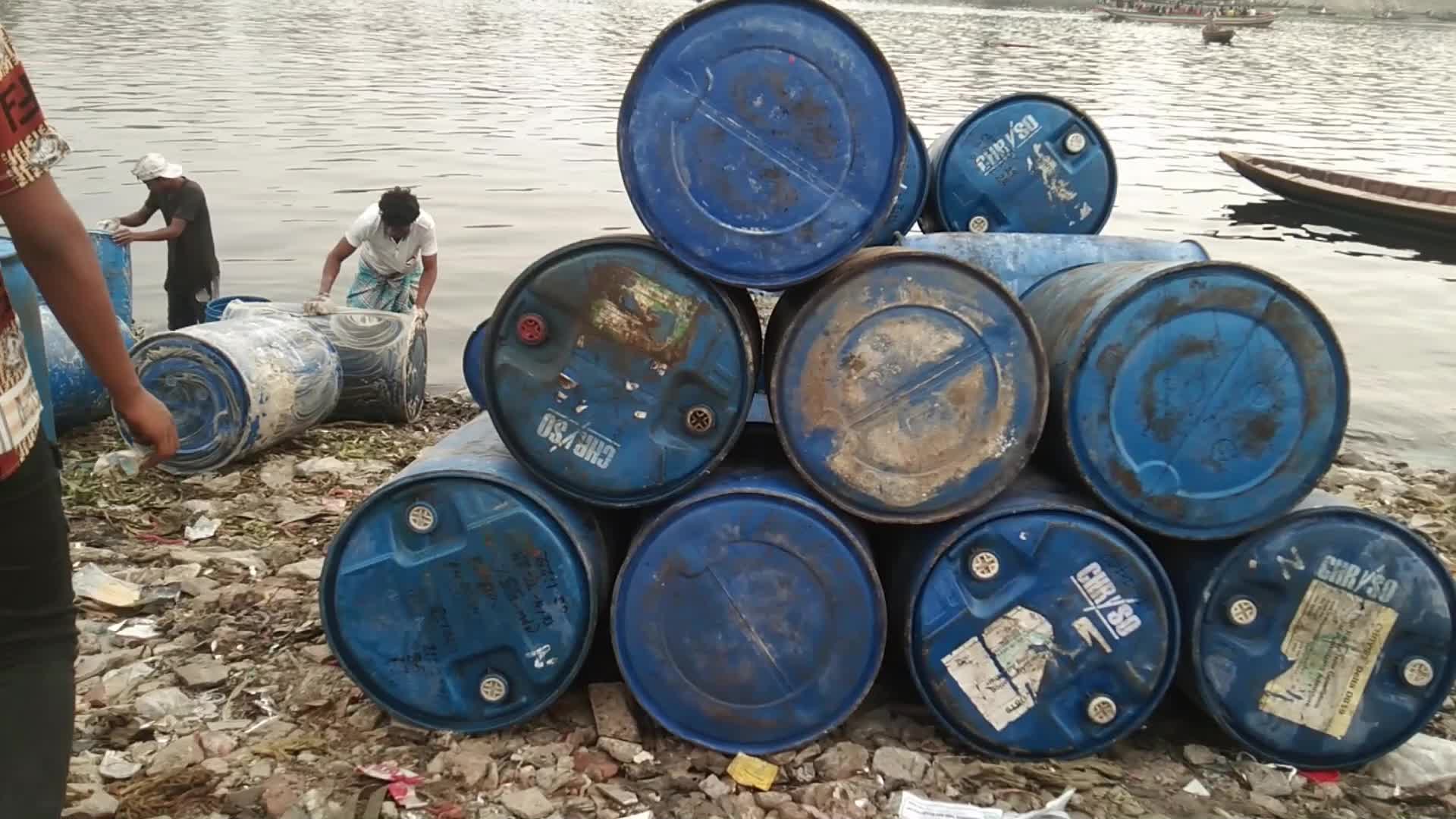 River pollution in Dhaka