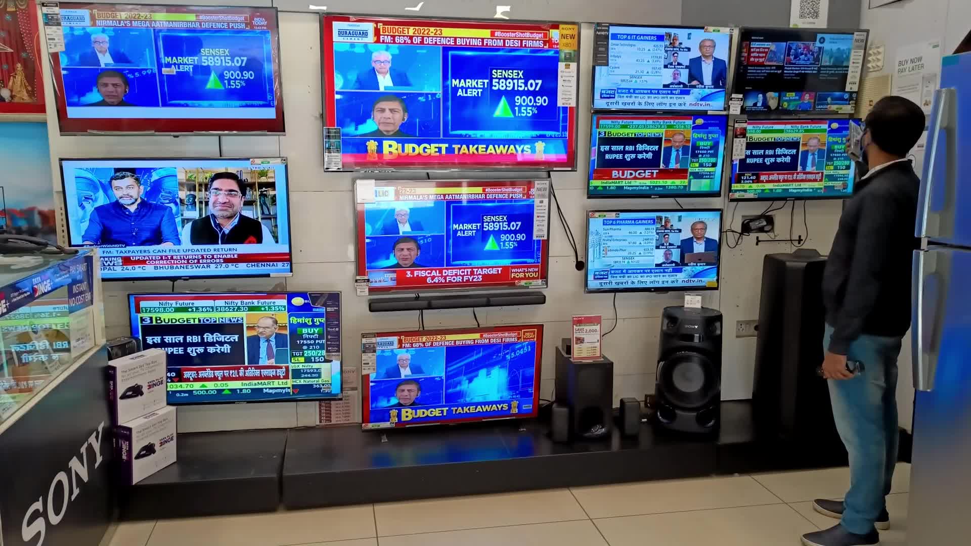 India's Budget 2022-23 Broadcast in Jaipur