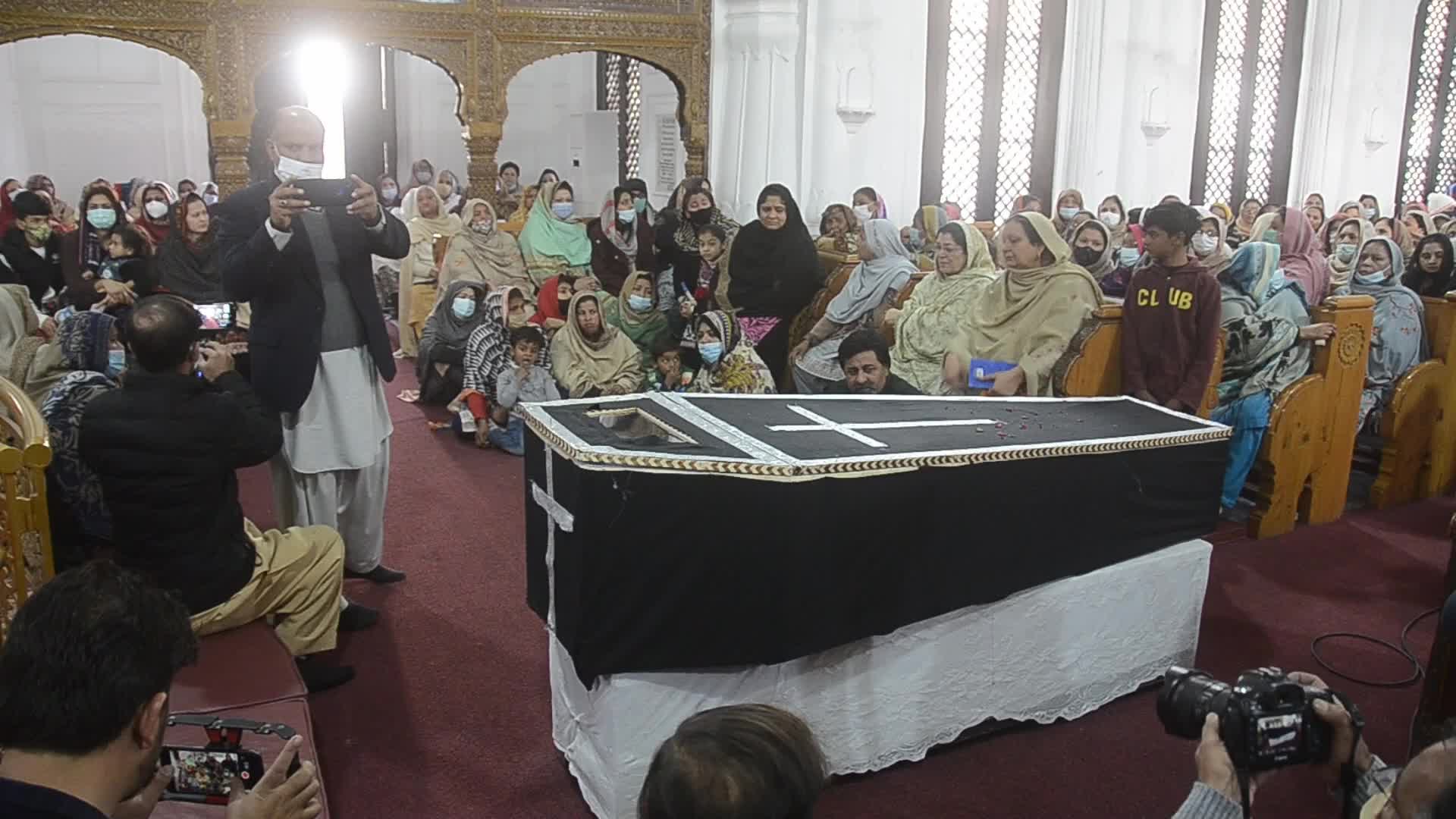Christian priest was gunned down when driving back home after Sunday prayers in Peshawar