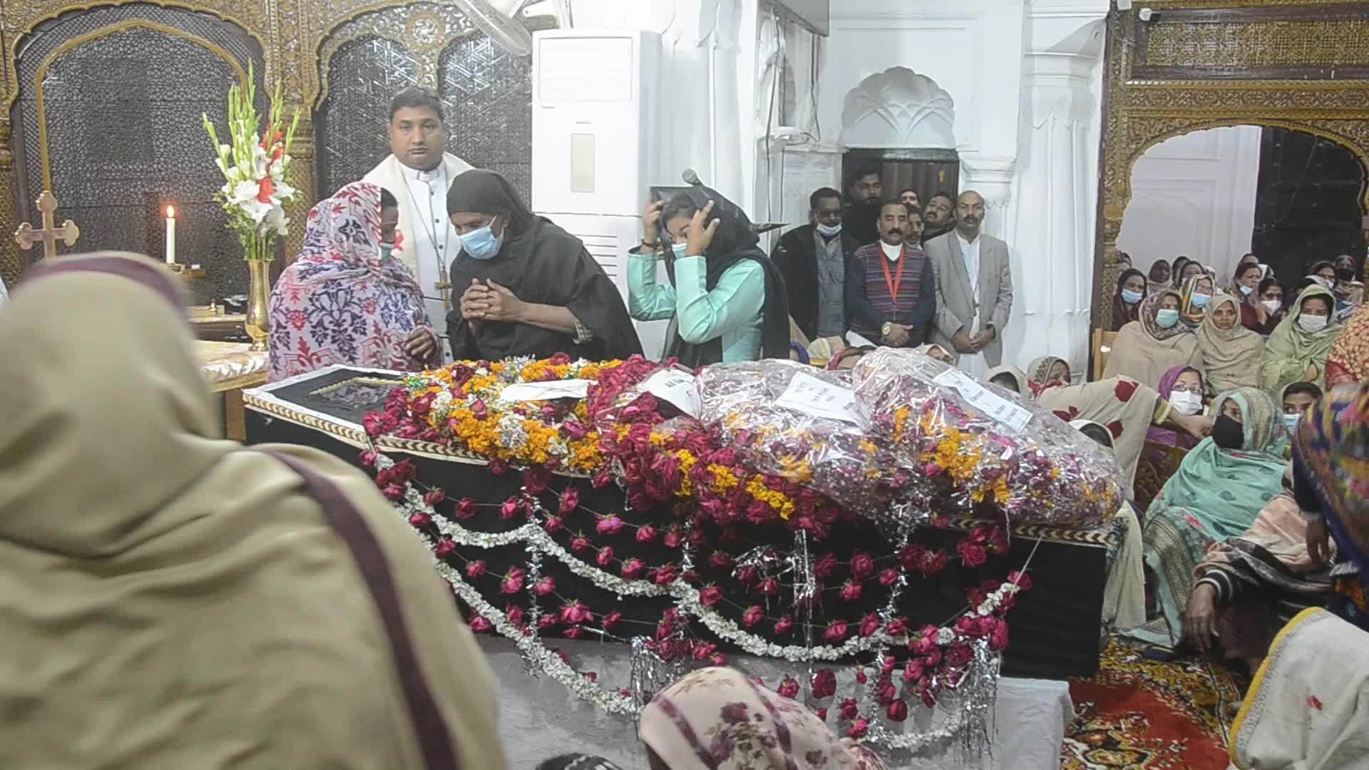 Christian priest was gunned down when driving back home after Sunday prayers in Peshawar