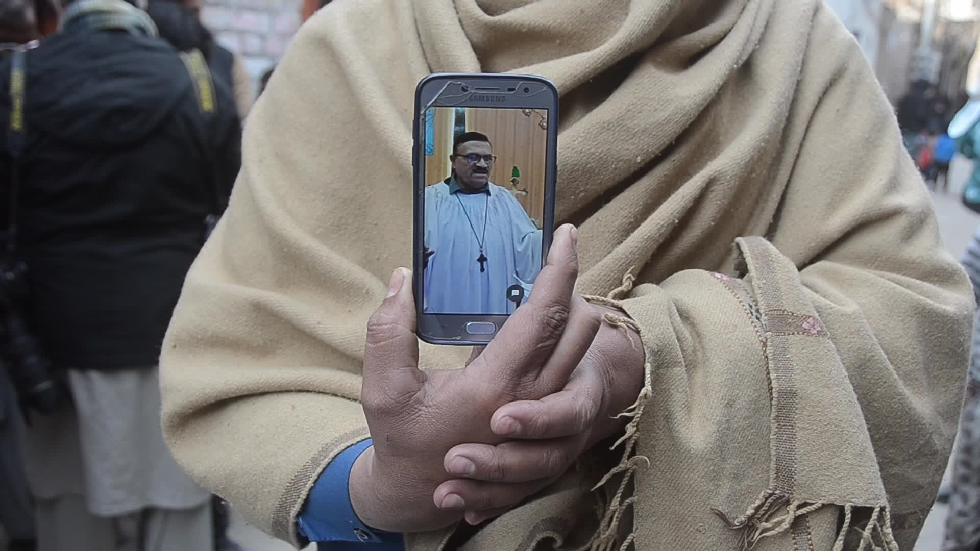 Christian priest was gunned down when driving back home after Sunday prayers in Peshawar