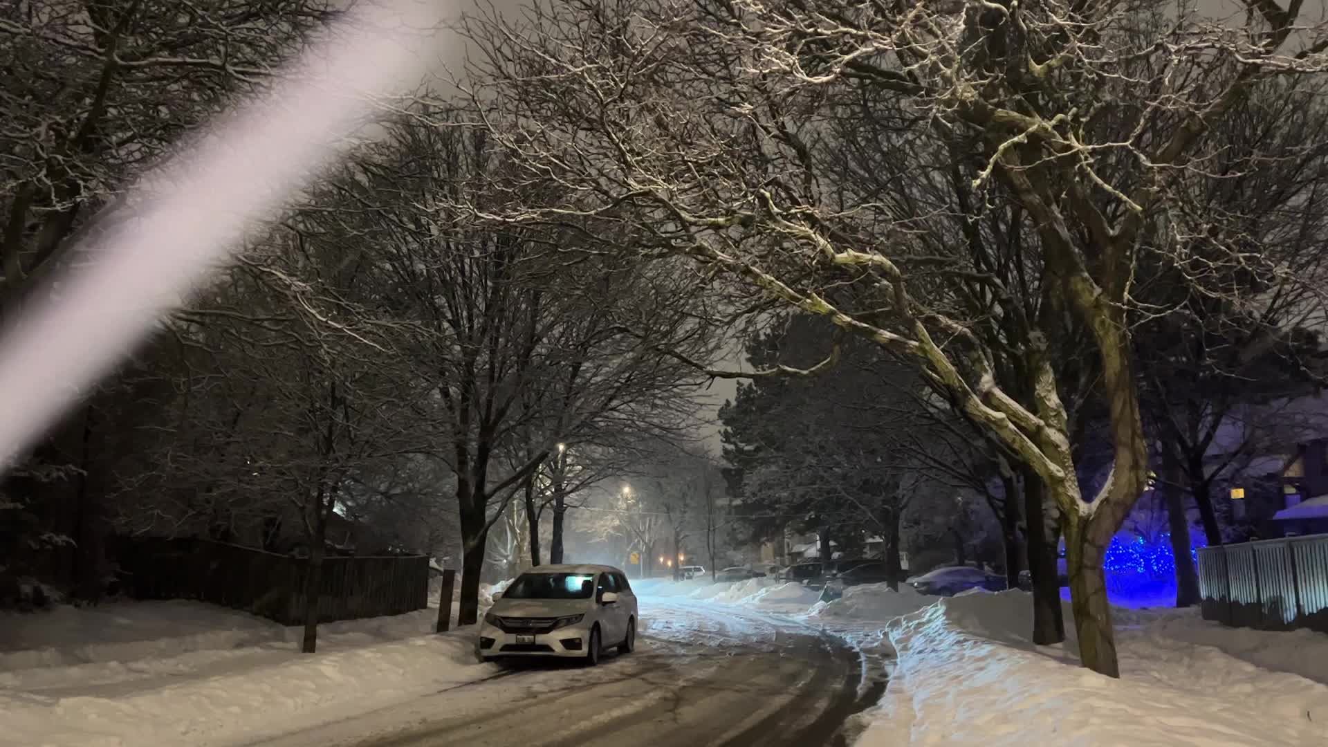 Snowfall in Toronto