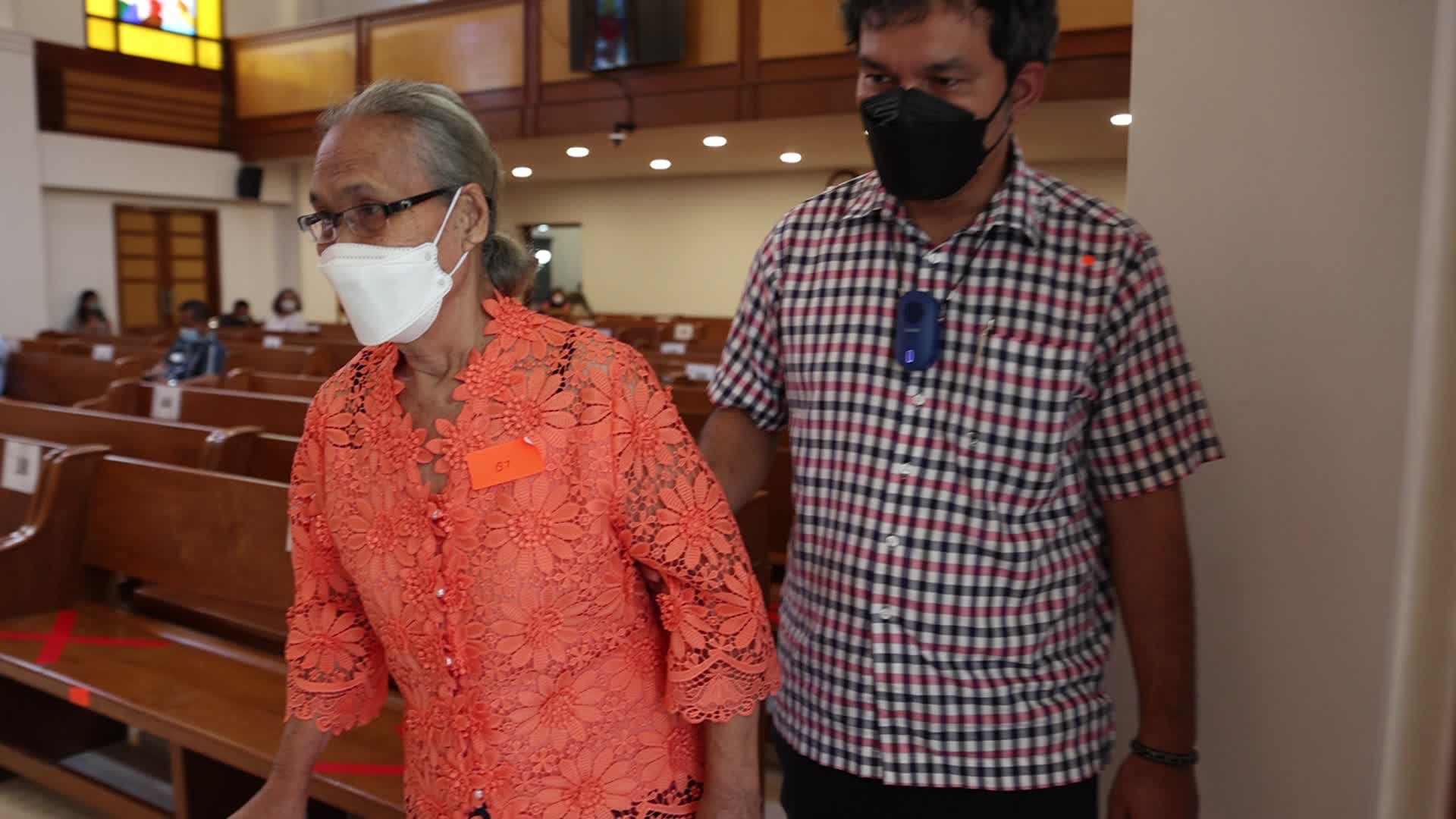 Jakarta Residents Receive COVID-19 Booster Dose At A Chistian Church