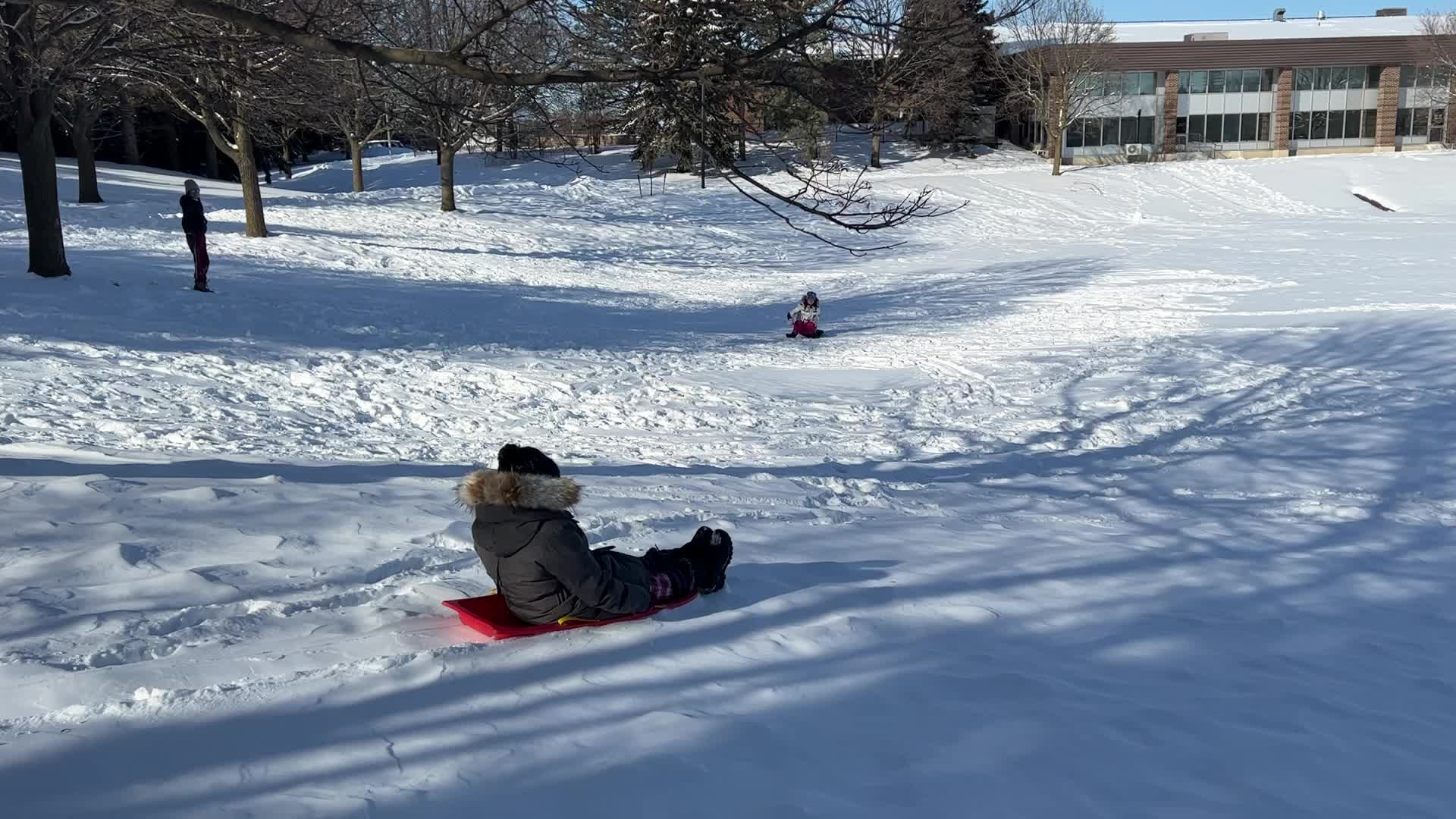 Daily life during winter in Toronto