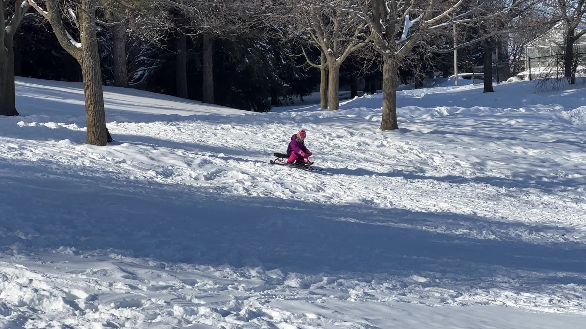 Daily life during winter in Toronto