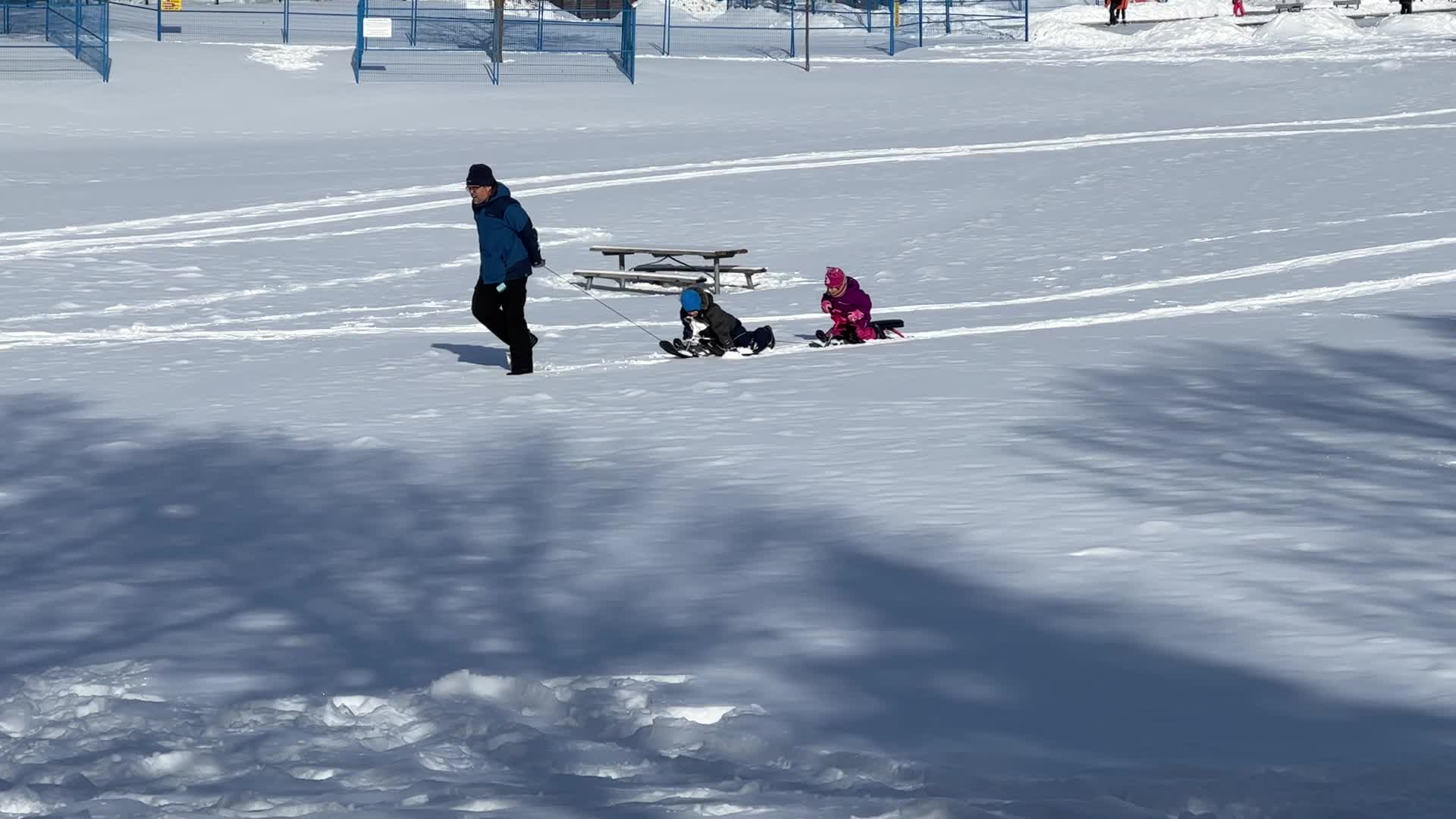 Daily life during winter in Toronto